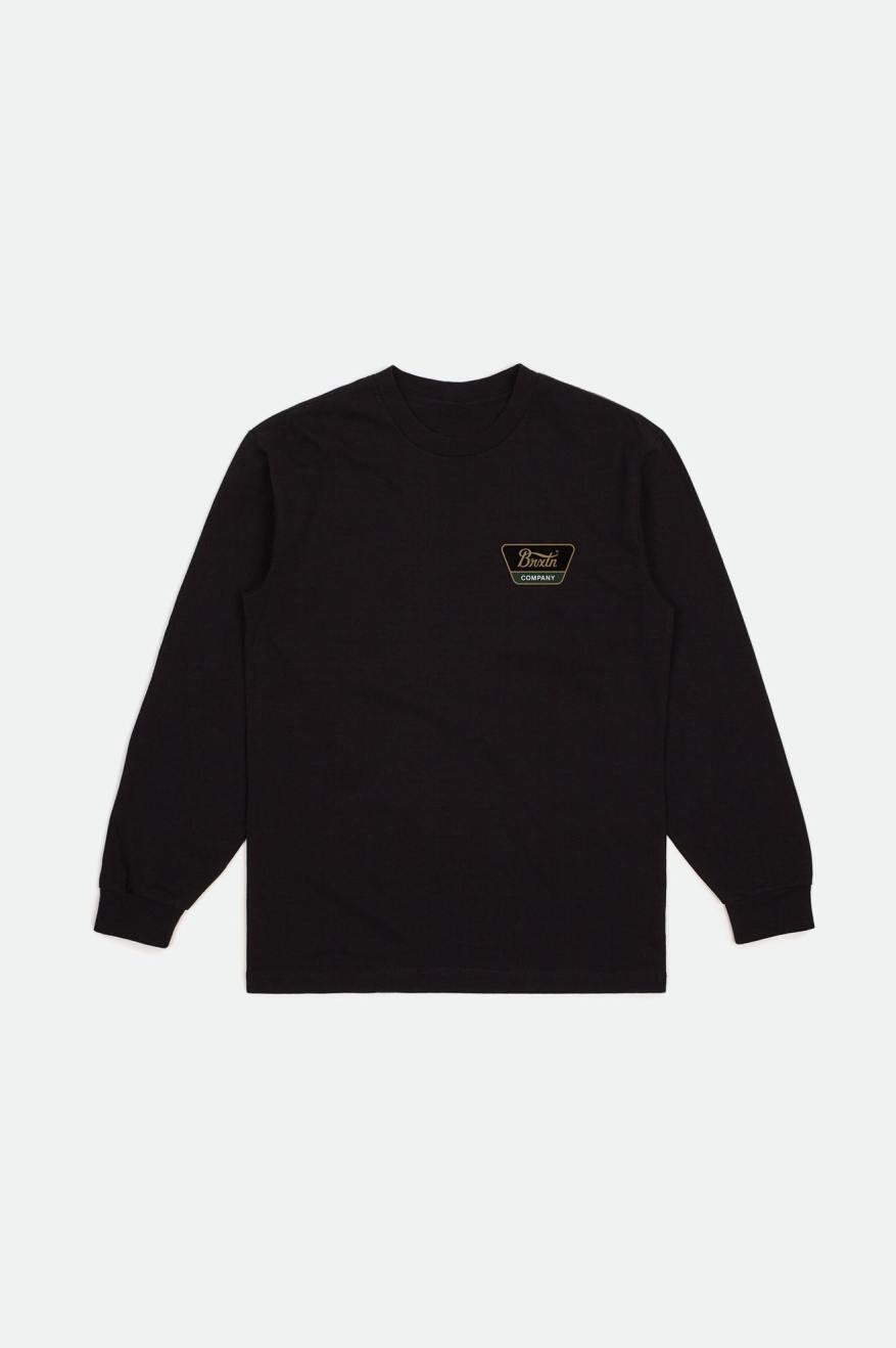 Men's Linwood L/S Tailored Tee - Black/Antelope/Pine Needle