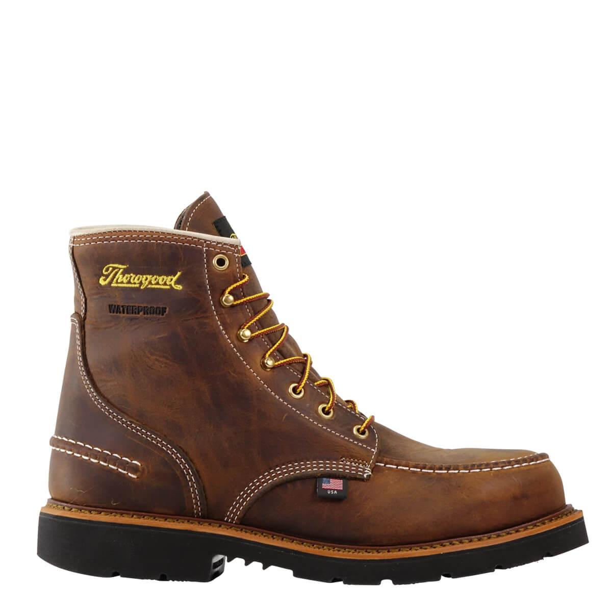 6″ CRAZYHORSE MOC TOE BLACK SOLE