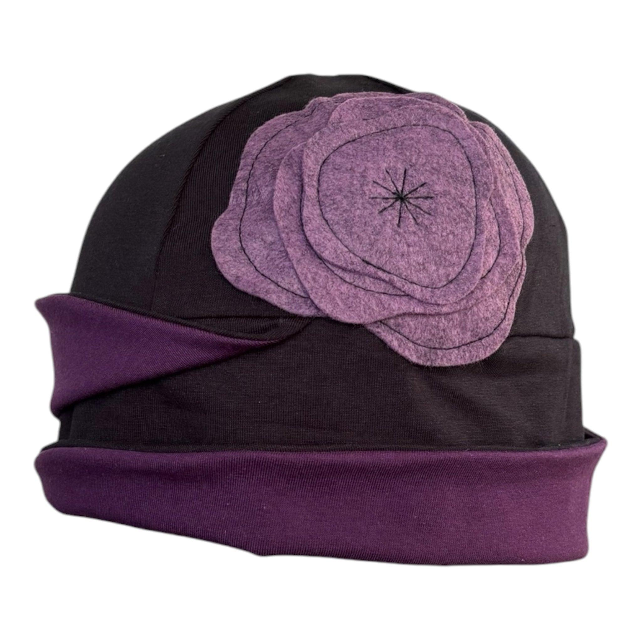 Upcycled Cloche Beanie - Poppy