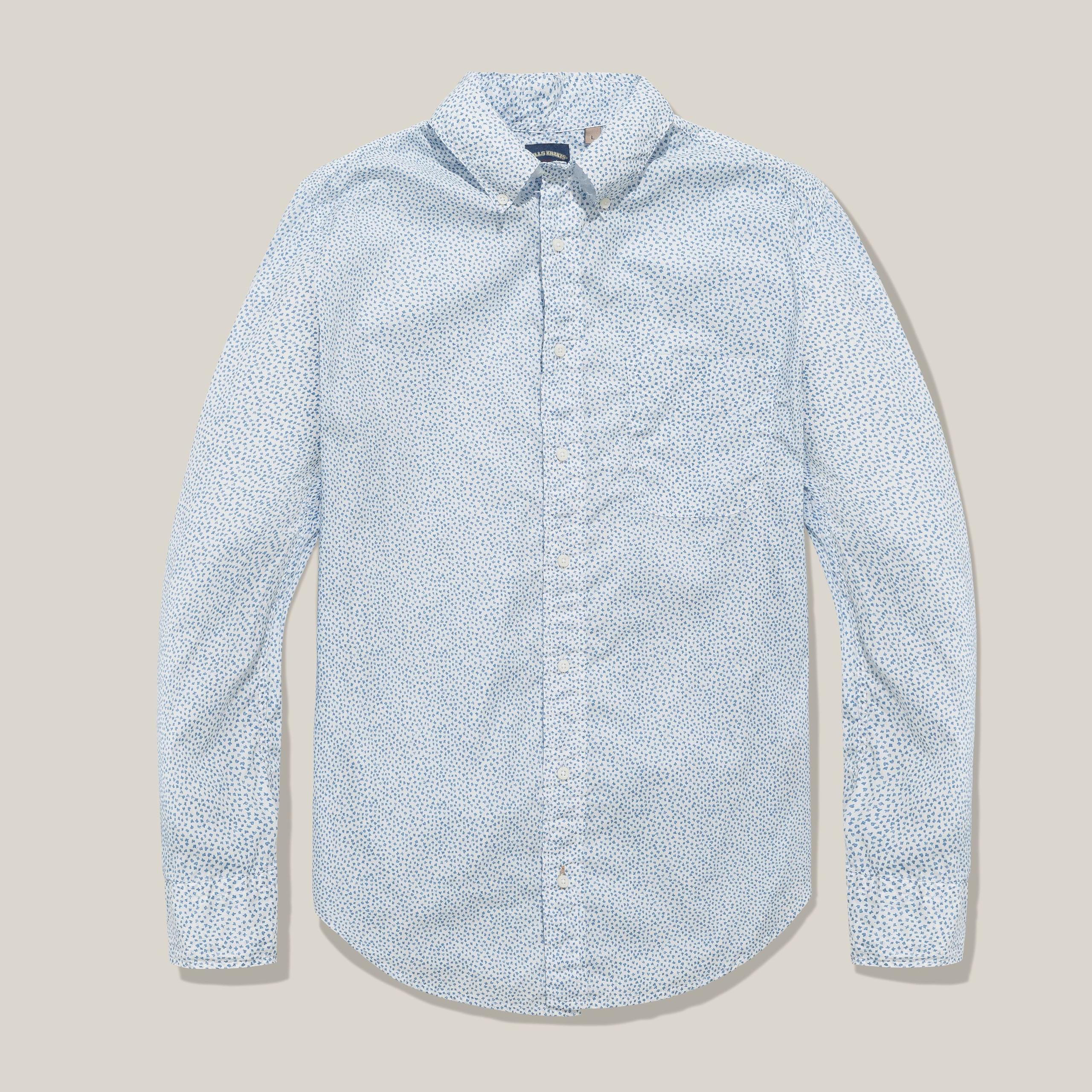 White Printed Shirt  – Standard Fit