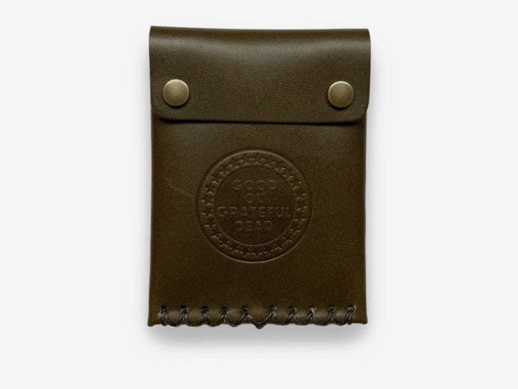 No. 092-GD Card Case with Snaps GOGD, Olive