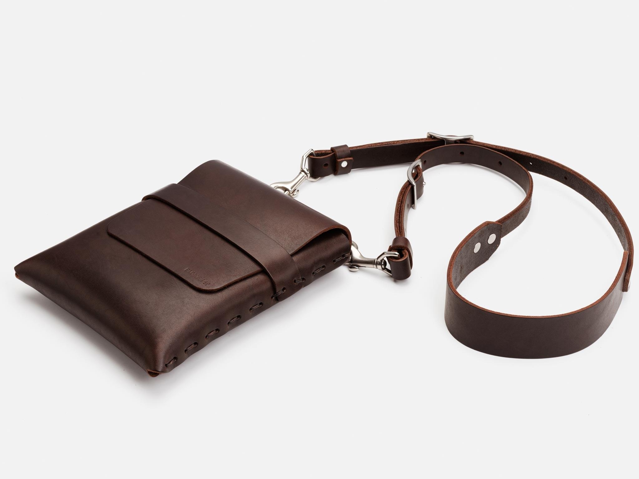 No. 123 Shoulder Pouch, Dark Brown