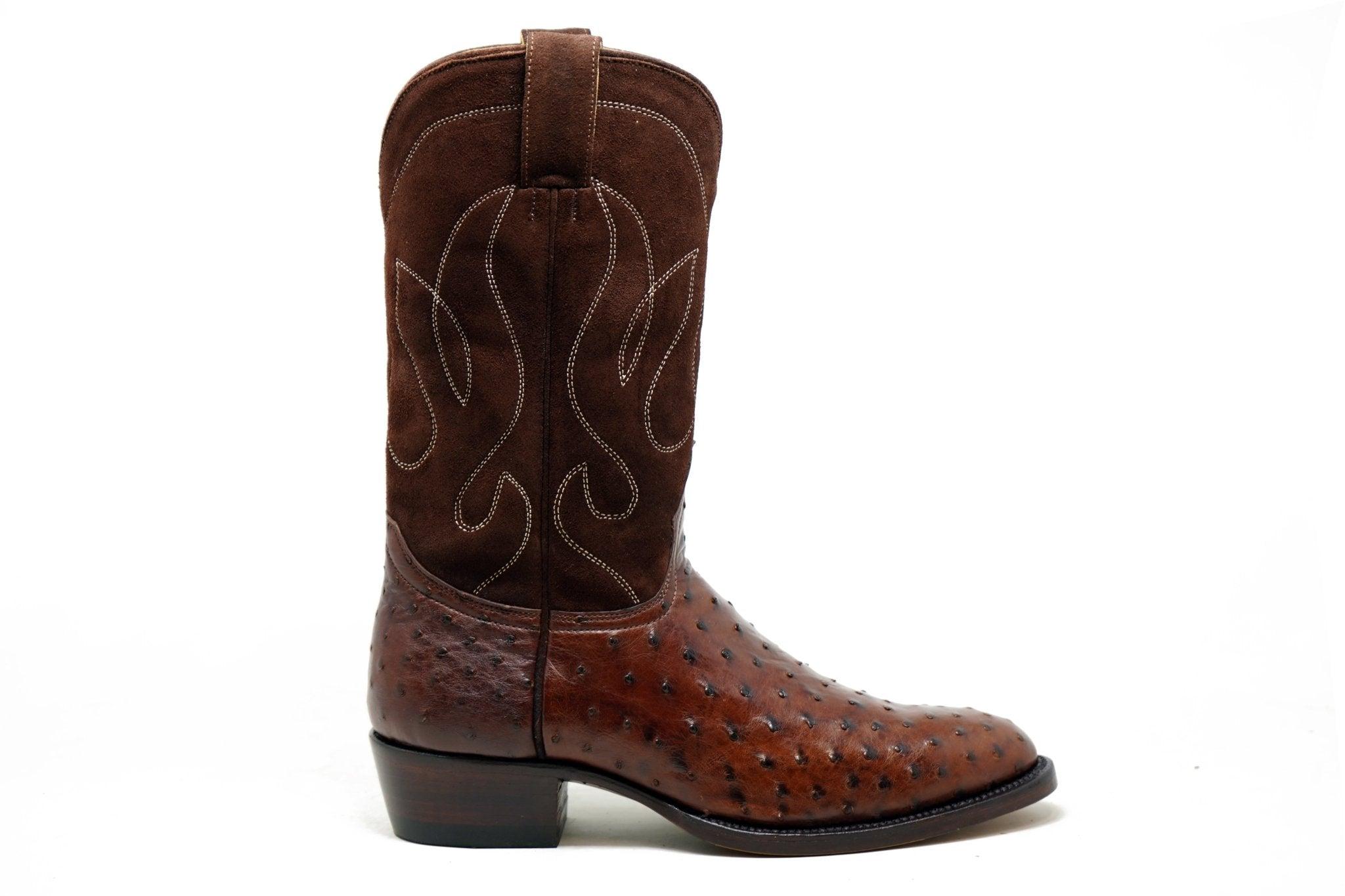 Durango Boots V4 Dark Brown In Ostrich