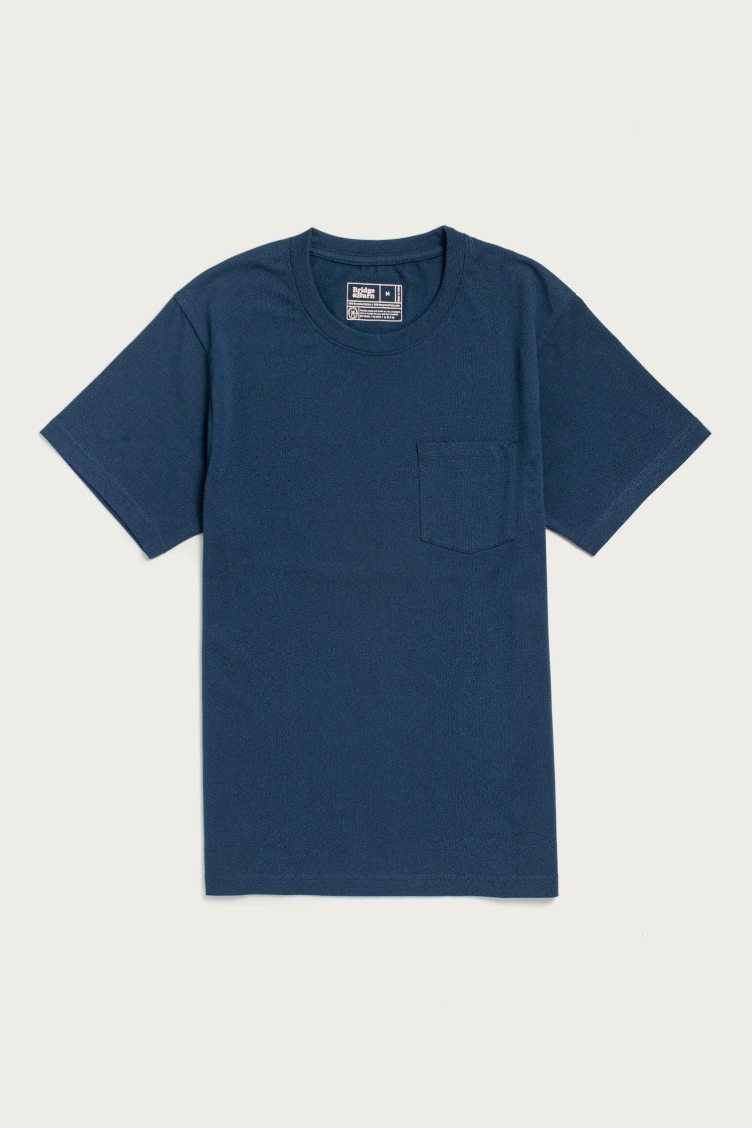 Recycled Pocket Tee / Cobalt