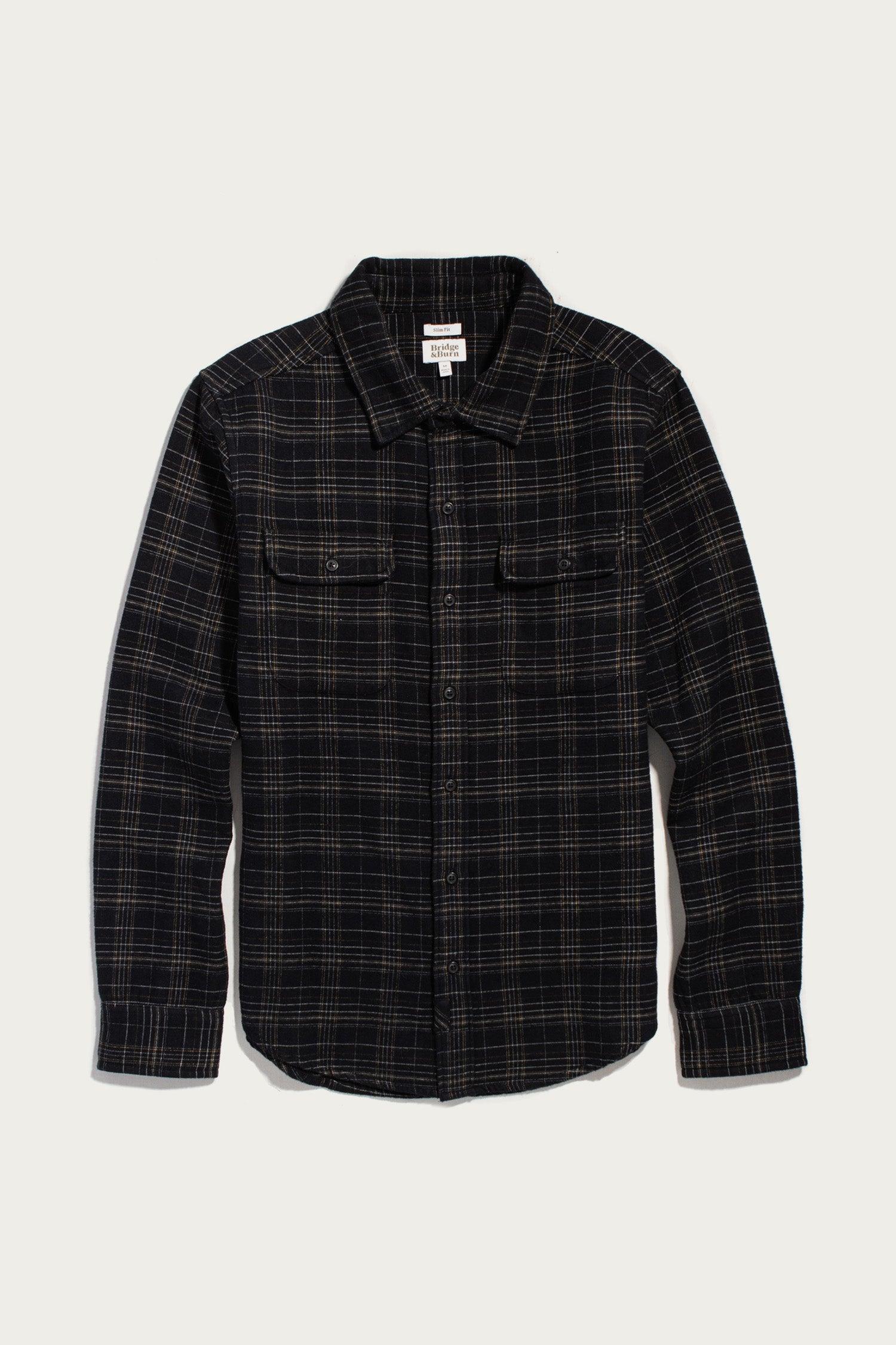 Cole Slim Shirt / Obsidian Grid