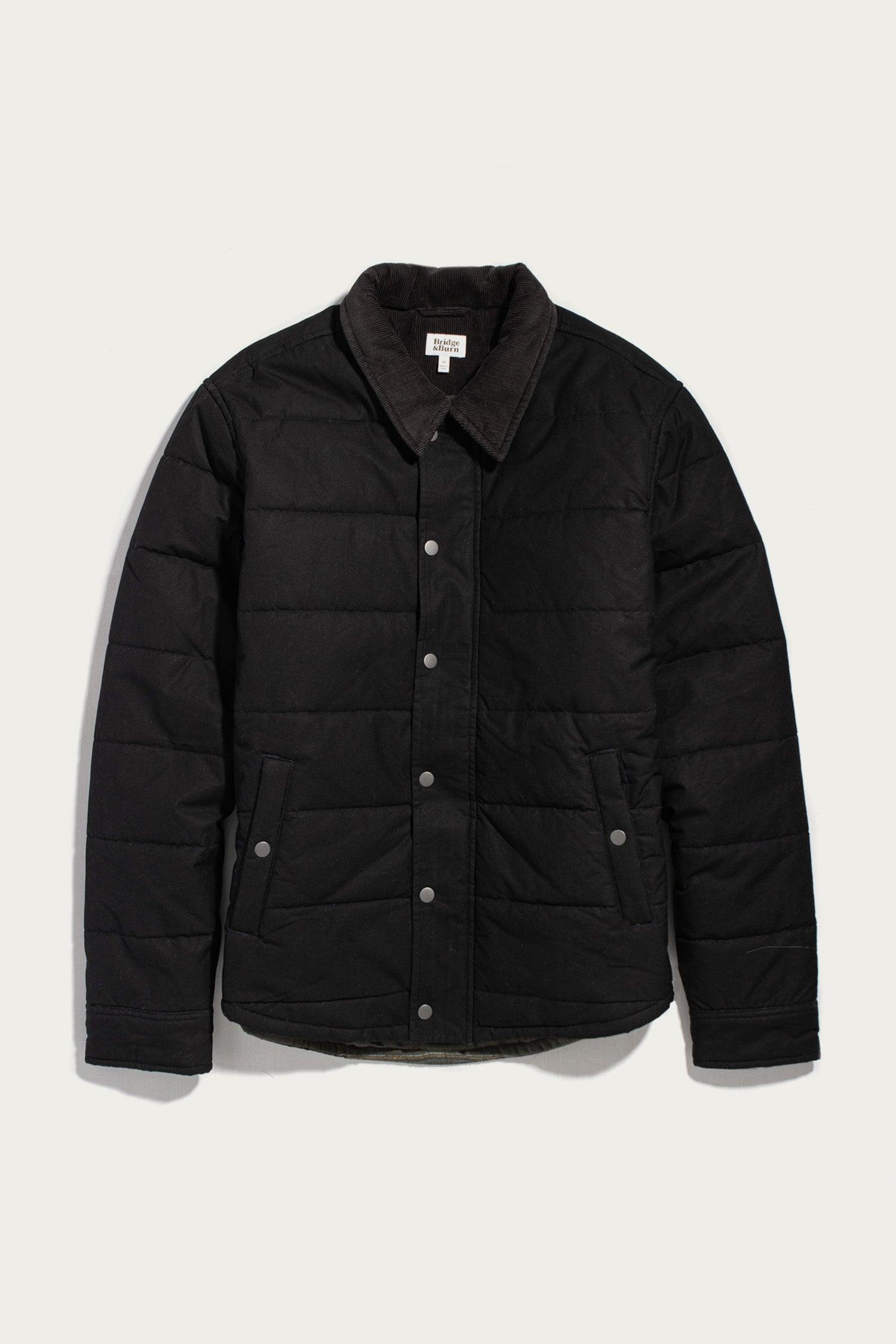 Holman Quilted Jacket / Black Canvas