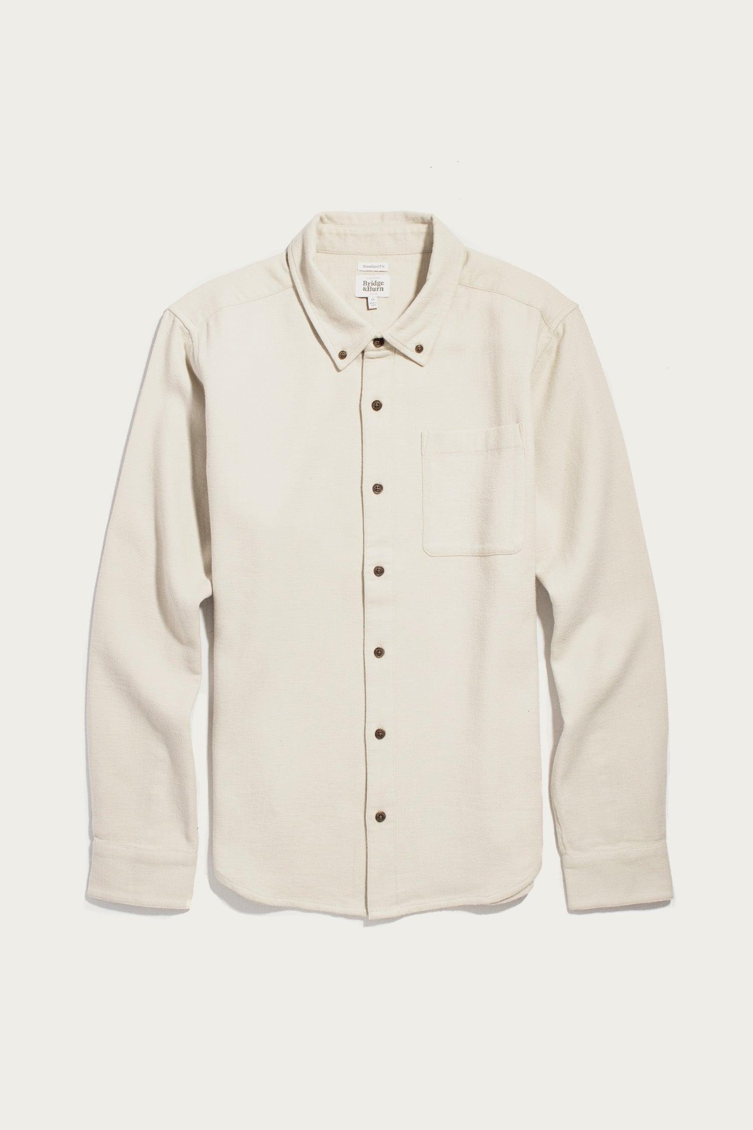 Sutton Slim Shirt / Fawn Flannel
