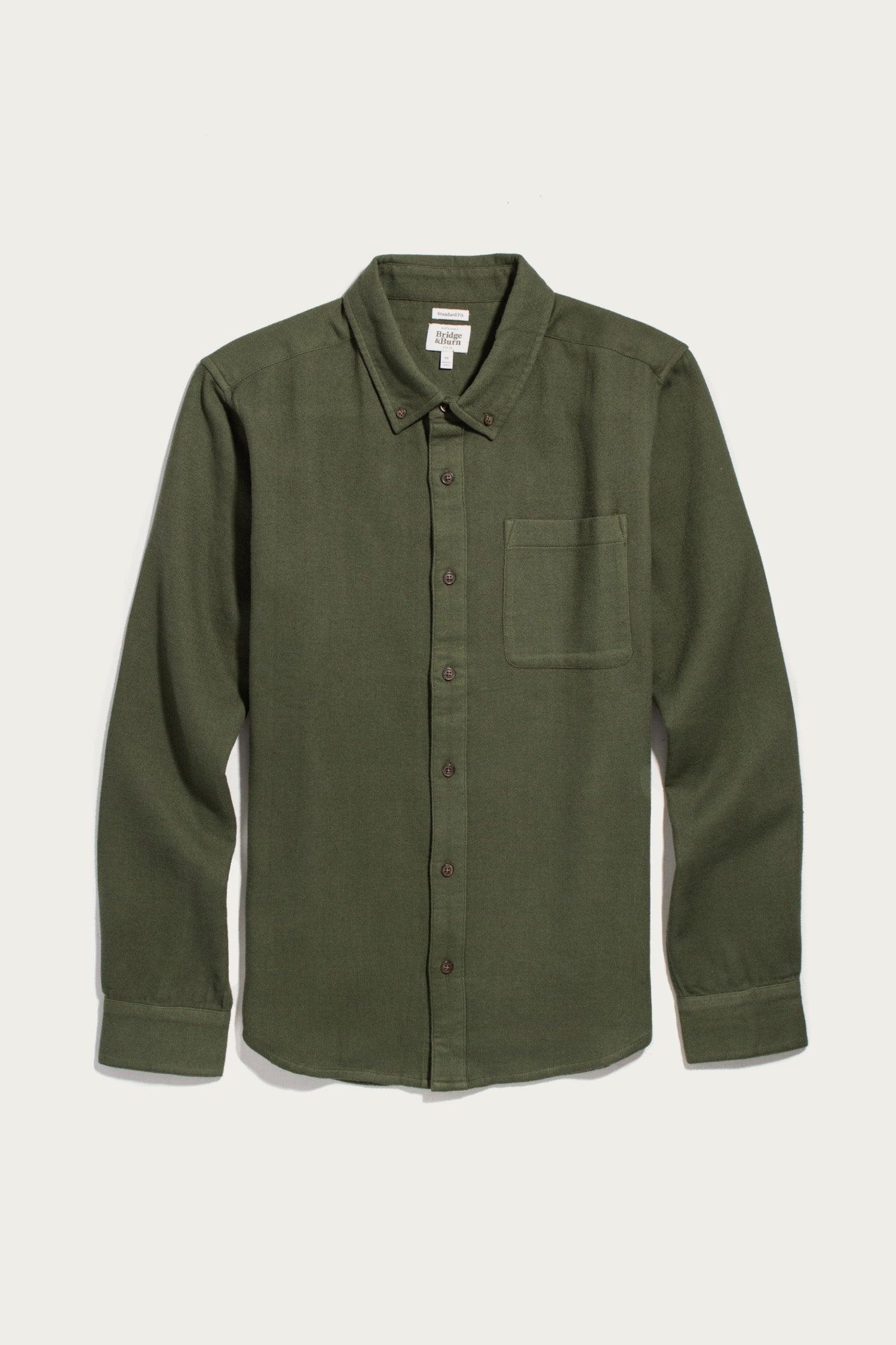 Sutton Slim Shirt / Pine Flannel