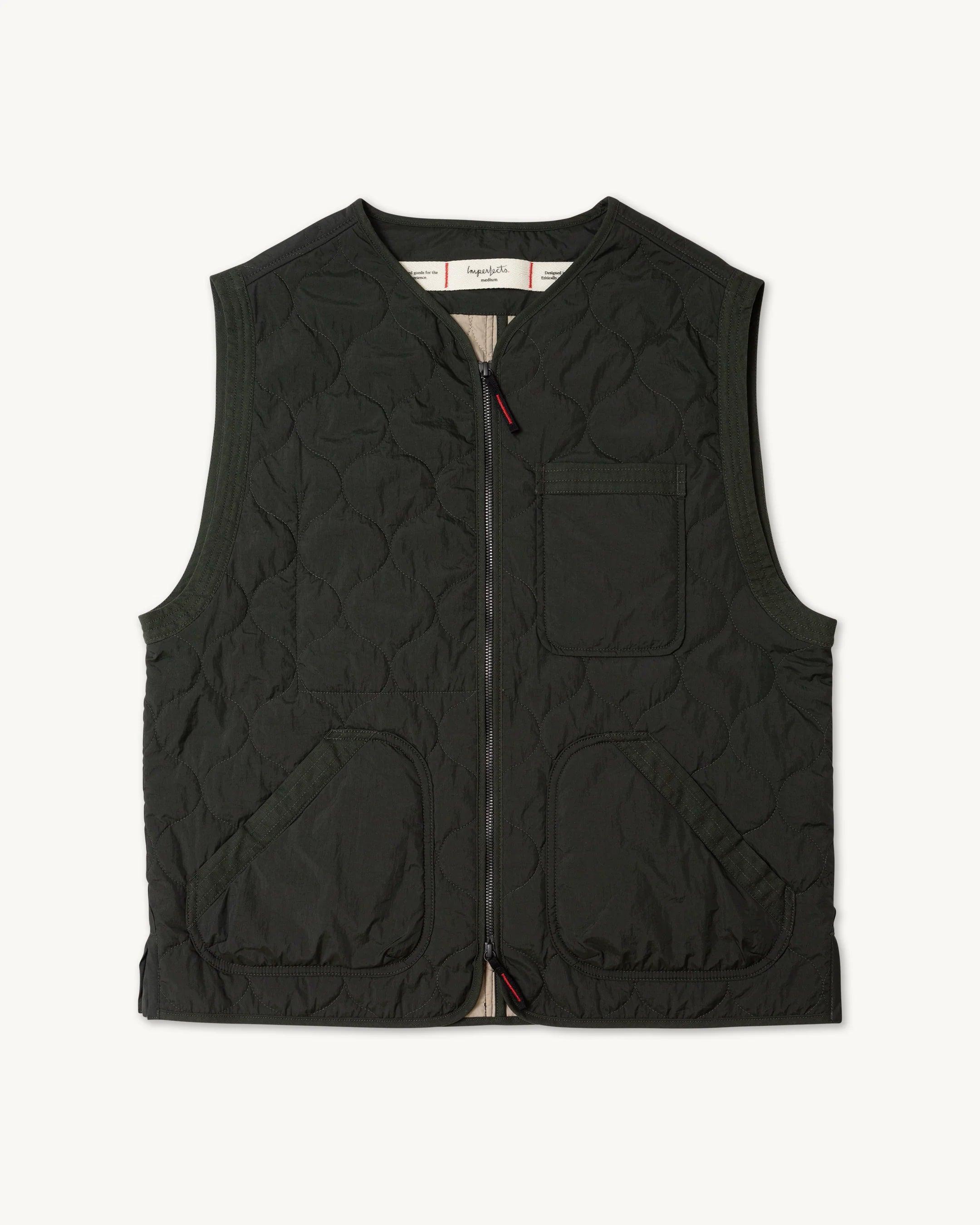 Shokunin Vest in Quilted Nylon / Greenroom