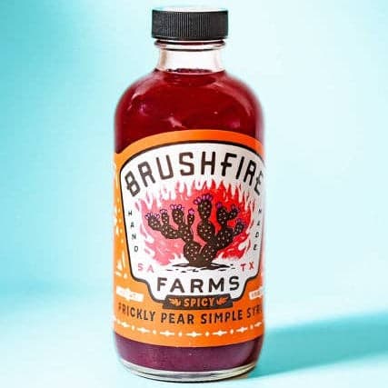 Spicy Prickly Pear Simple Syrup | Brushfire Farms
