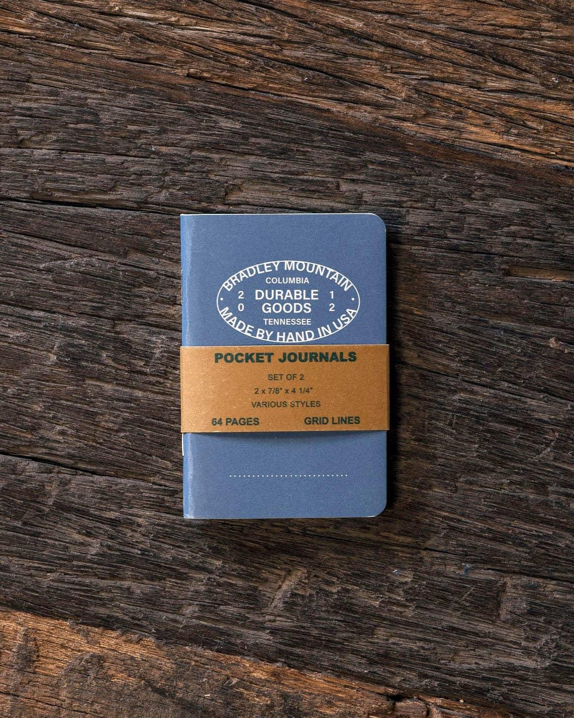 Mini Pocket Journals 2 Pack | Blue | Bradley Mountain