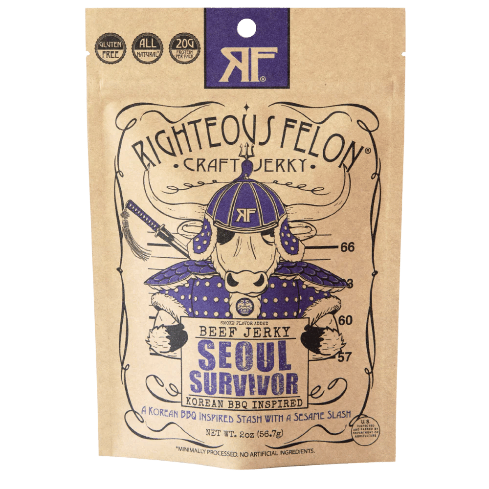 Seoul Survivor Korean BBQ Beef Jerky | Righteous Felon Craft Jerky