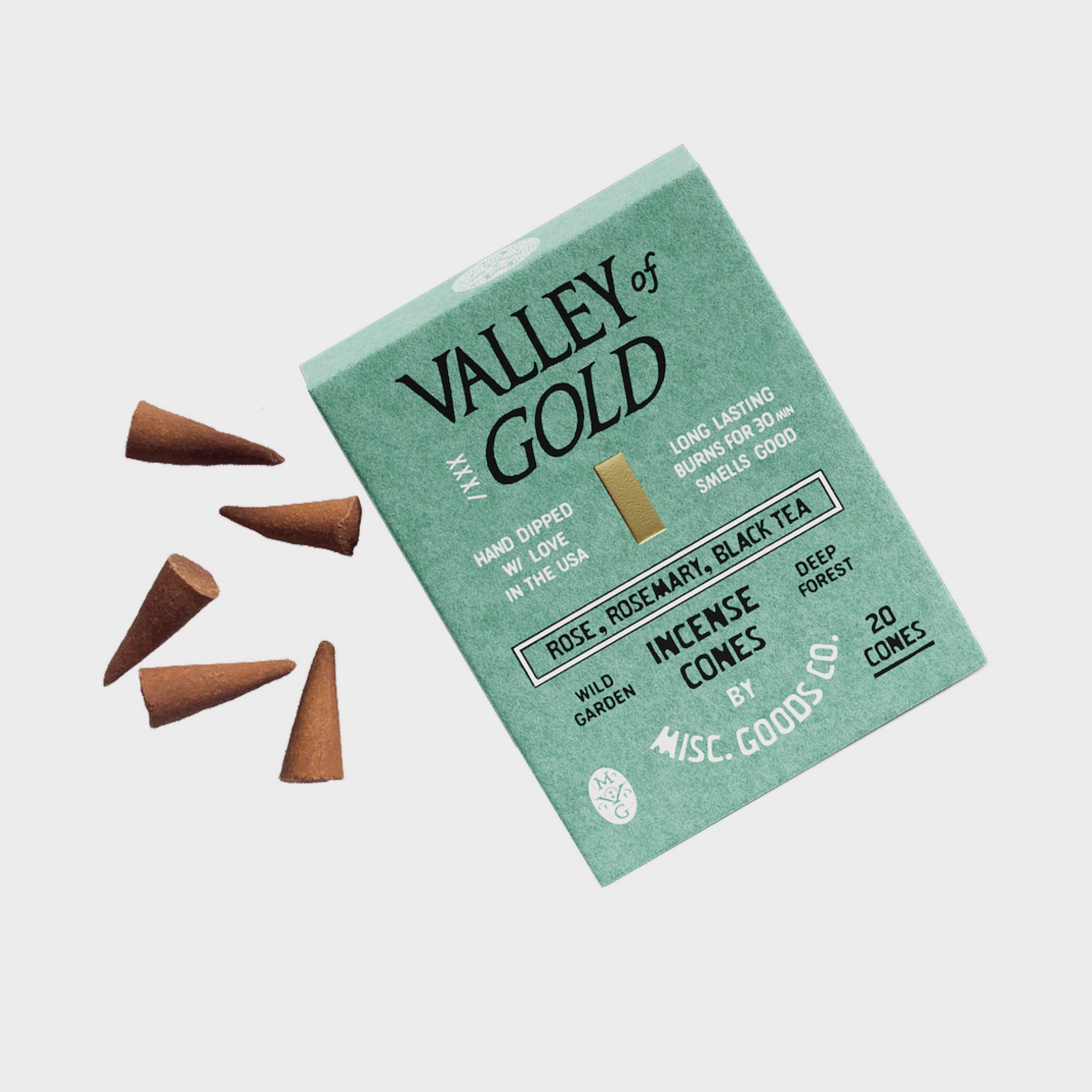 Valley of Gold Incense Cones | Misc. Goods Co.