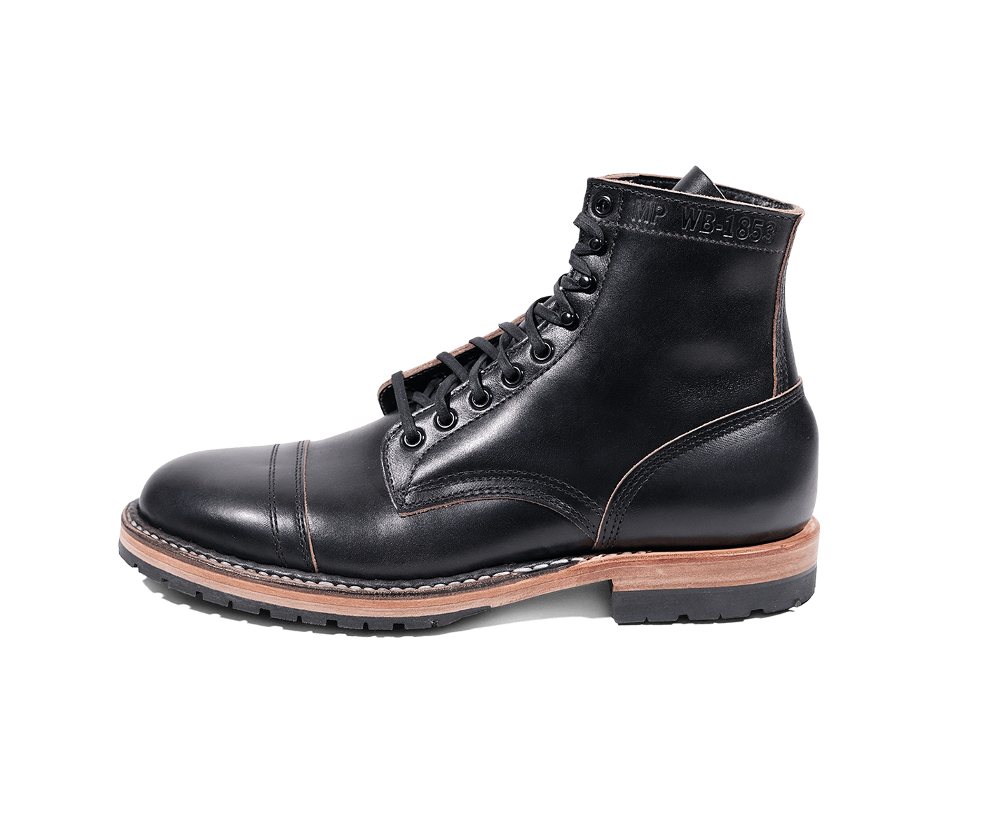 MP-Sherman Toe Cap (Half Lug) | Black Chromexcel | White's Boots
