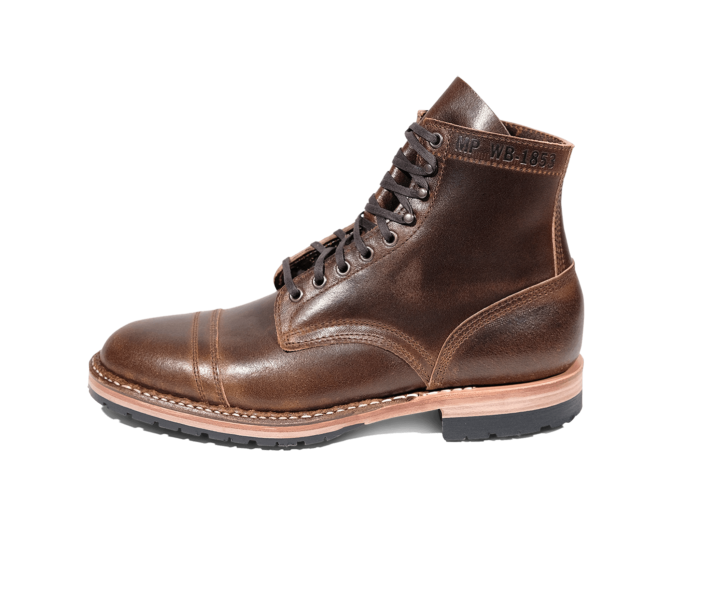 MP-Sherman Toe Cap (Half Lug) | Cinnamon Waxed Flesh | White's Boots