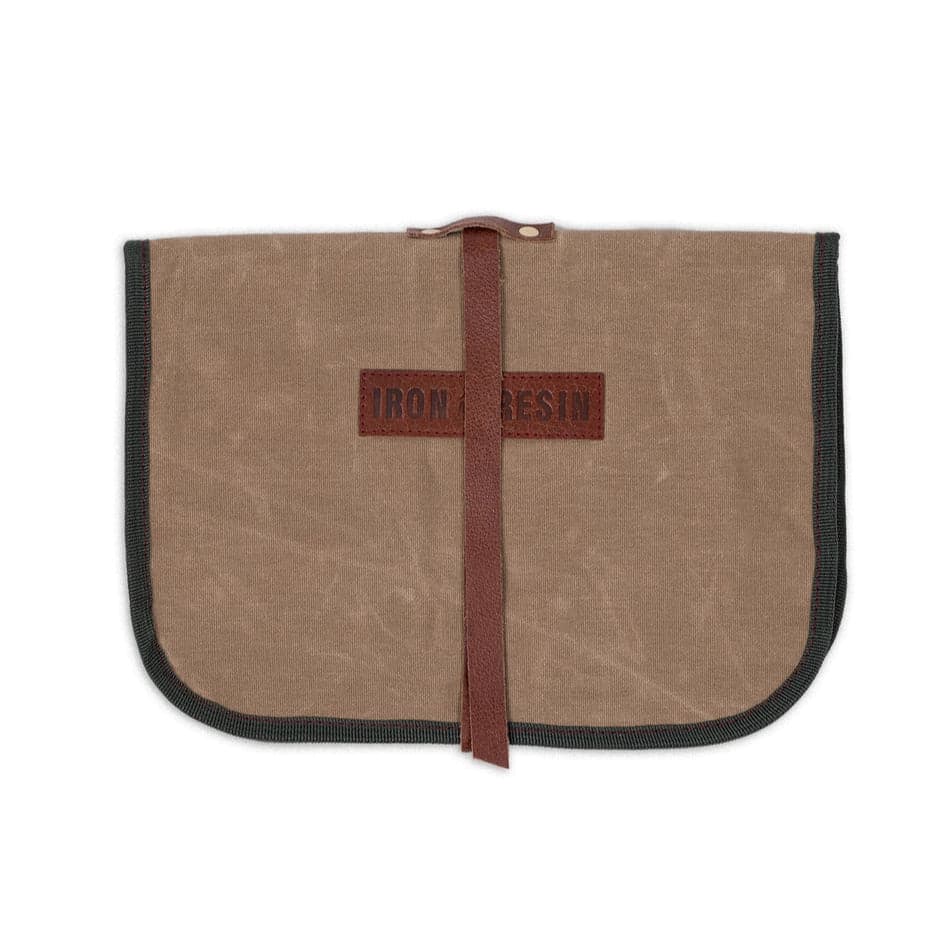 Canvas Tool Roll | Beige & Grey | Iron & Resin