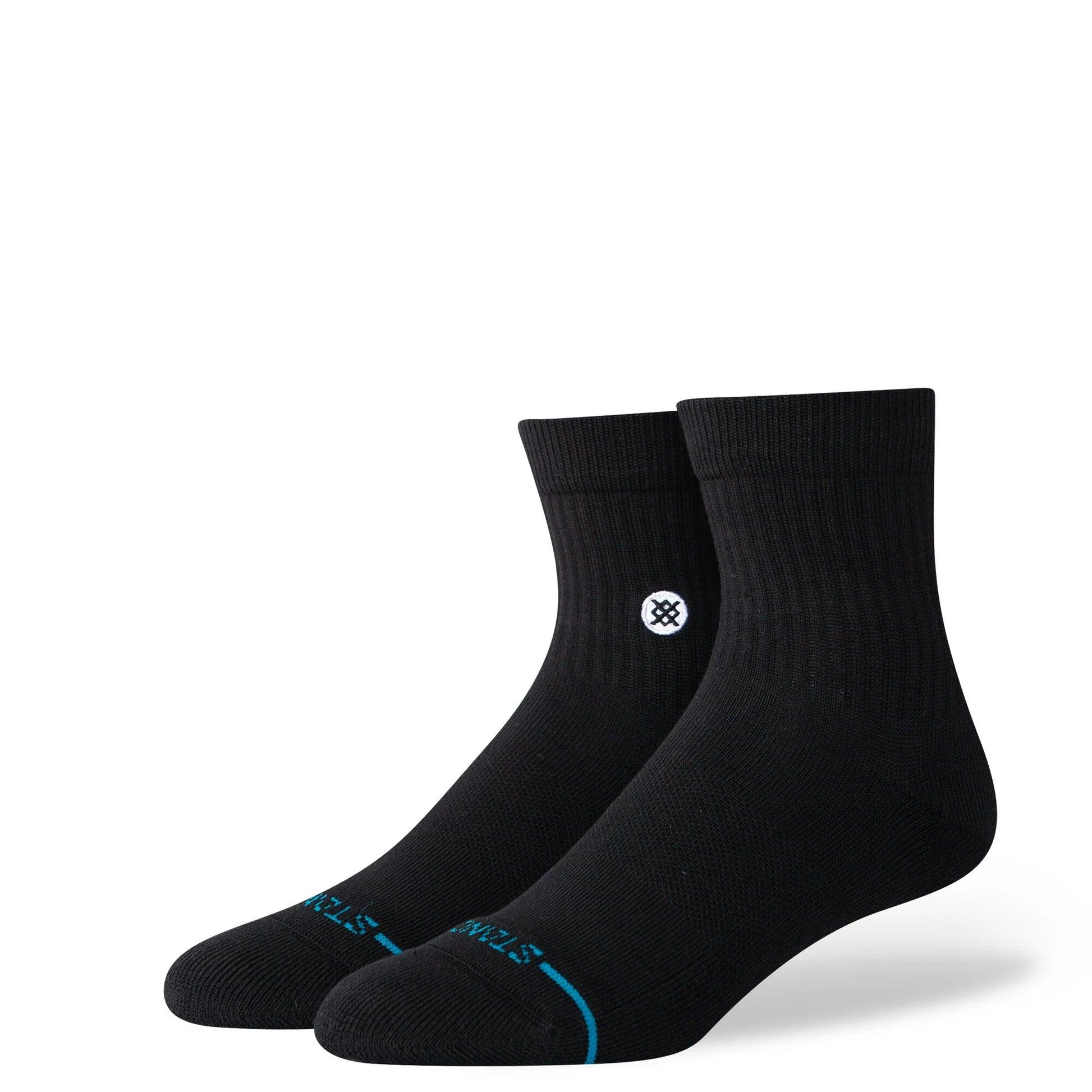 Icon Quarter Socks | Black | Stance