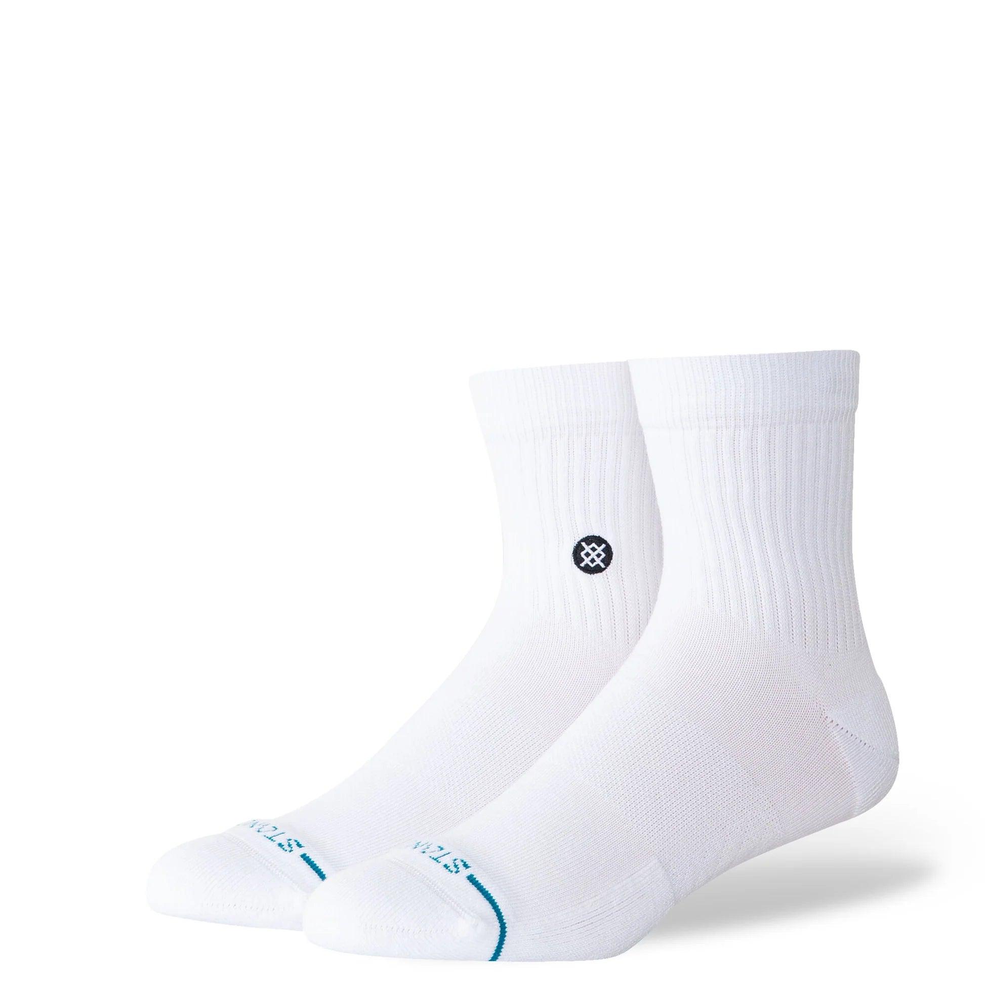 Icon Quarter Socks | White | Stance