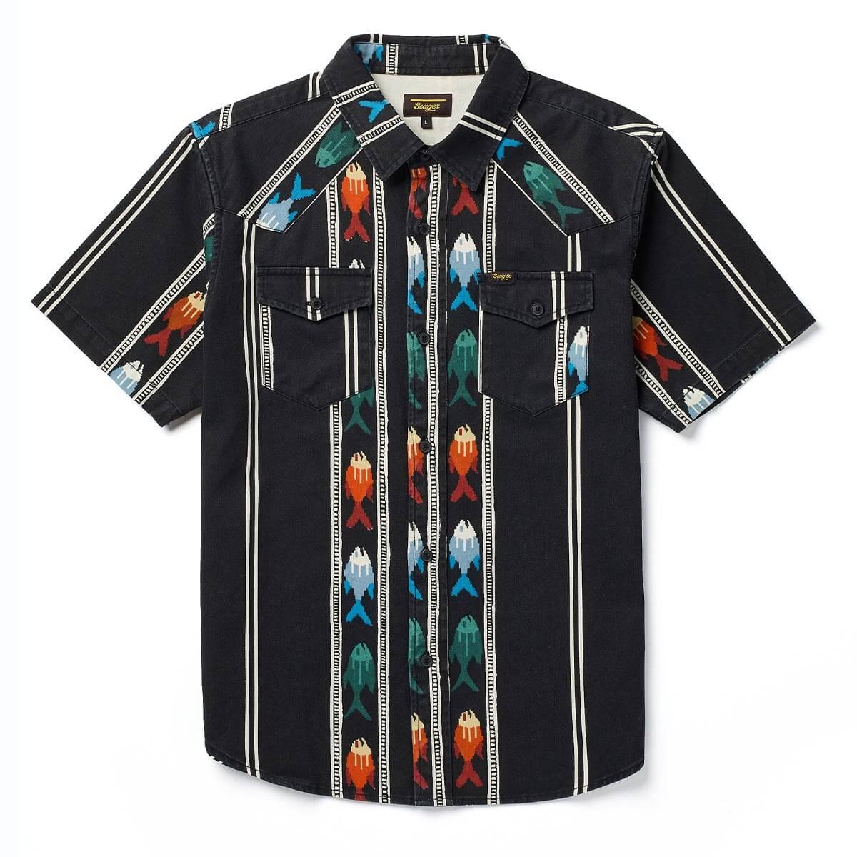 Amarillo S/S Shirt | Upstream Black | Seager Co.