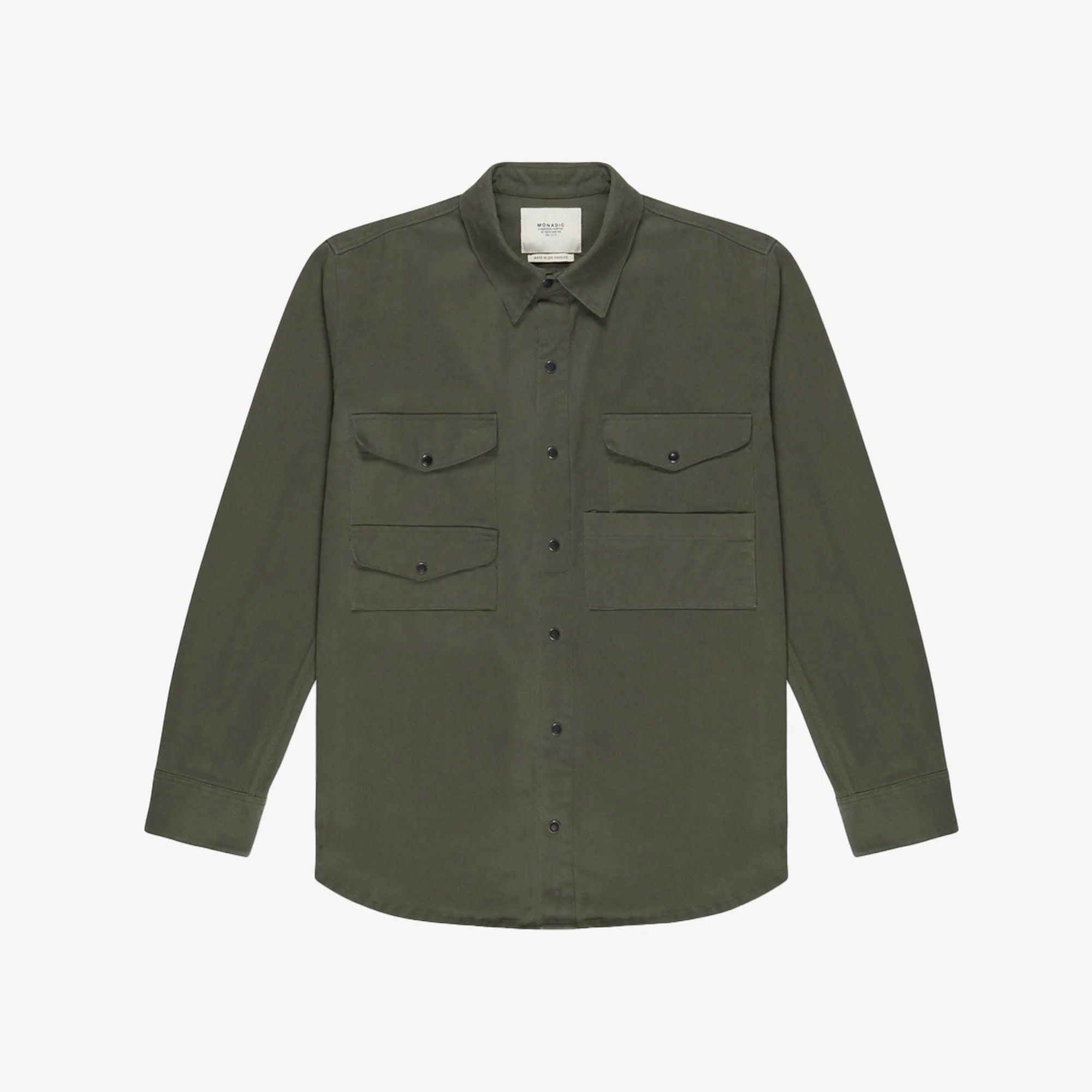 Monadic Clothing Cahill Long Sleeve Shirt | Sage | Monadic Clothing