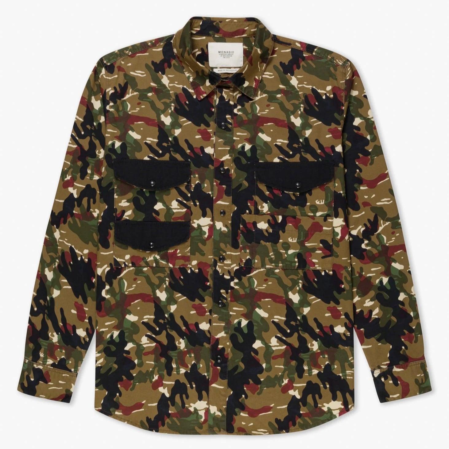 Cahill Long Sleeve Shirt | Hunter Camo | Monadic Clothing