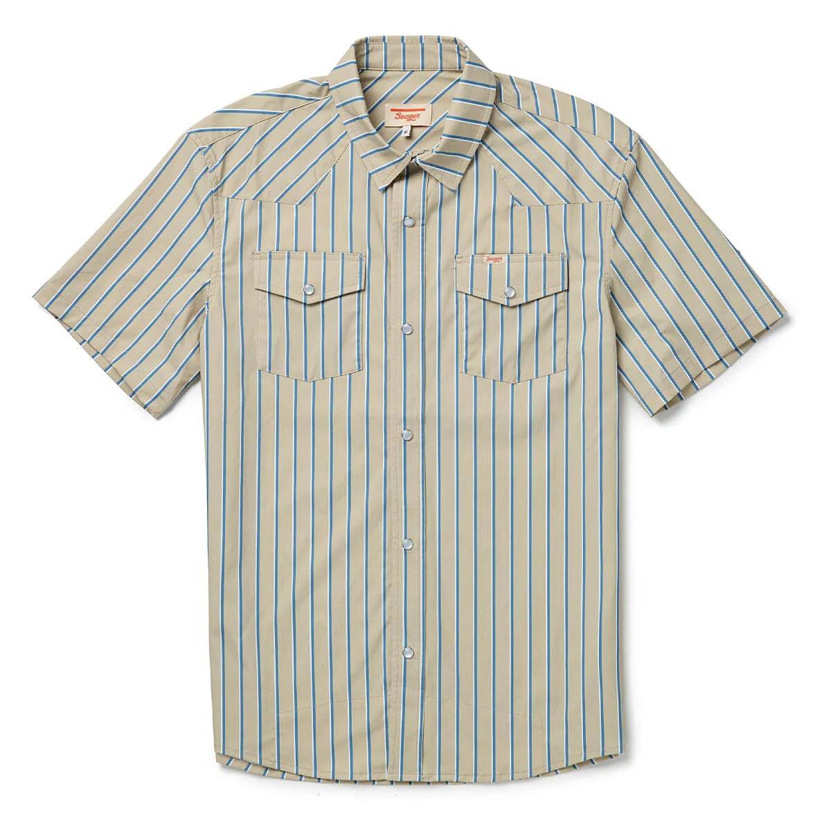 El Ranchero S/S Shirt | Tidal Foam Stripe | Seager Co.