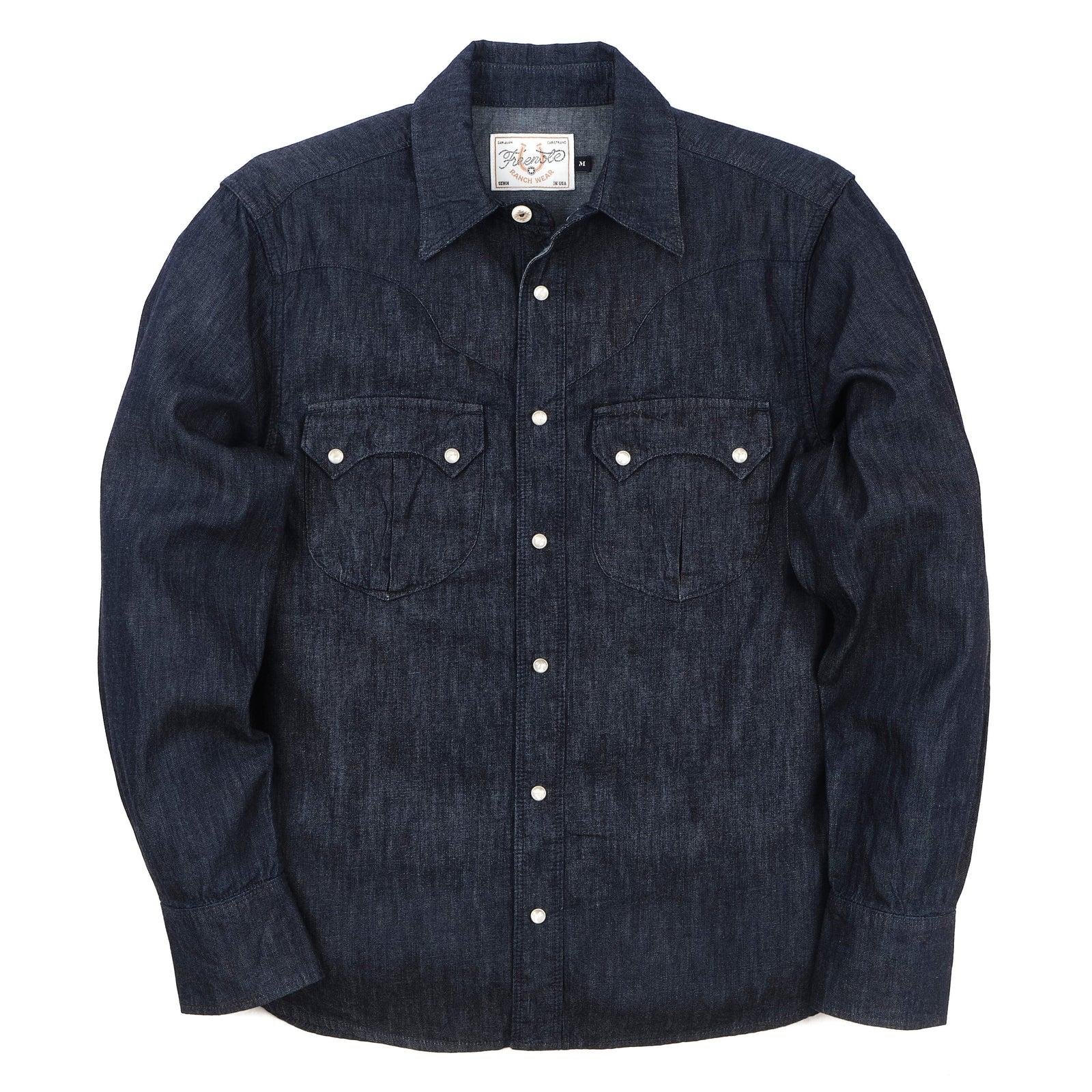 Sinclair Shirt | 6 oz Blue Denim | Freenote Cloth