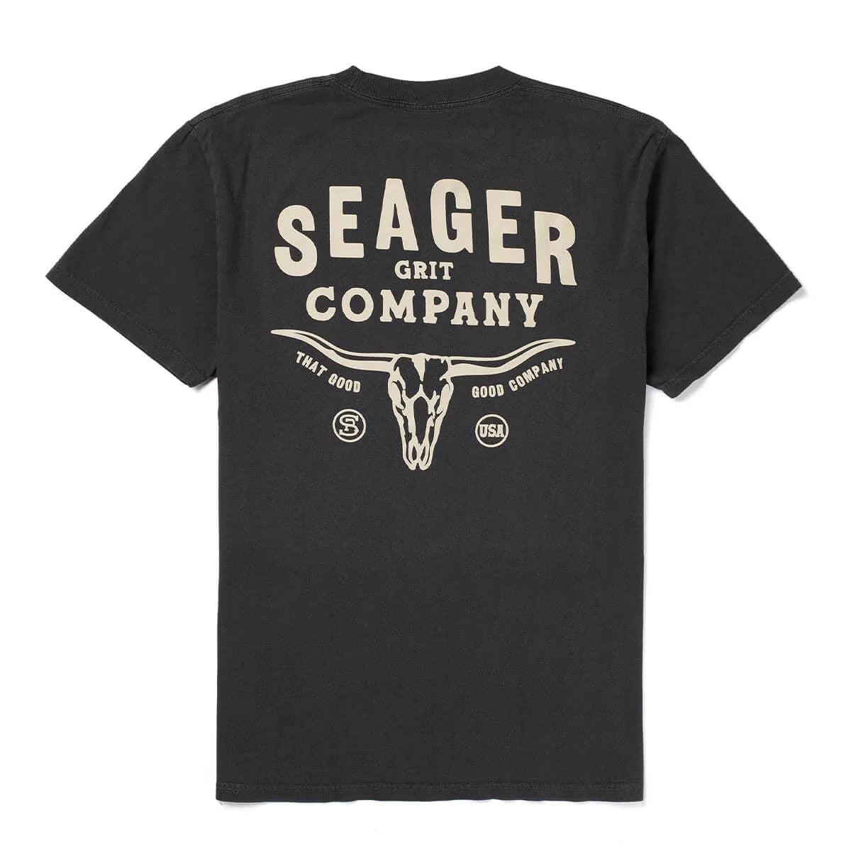 Longhorn Premium Tee | Pigment Black | Seager Co.