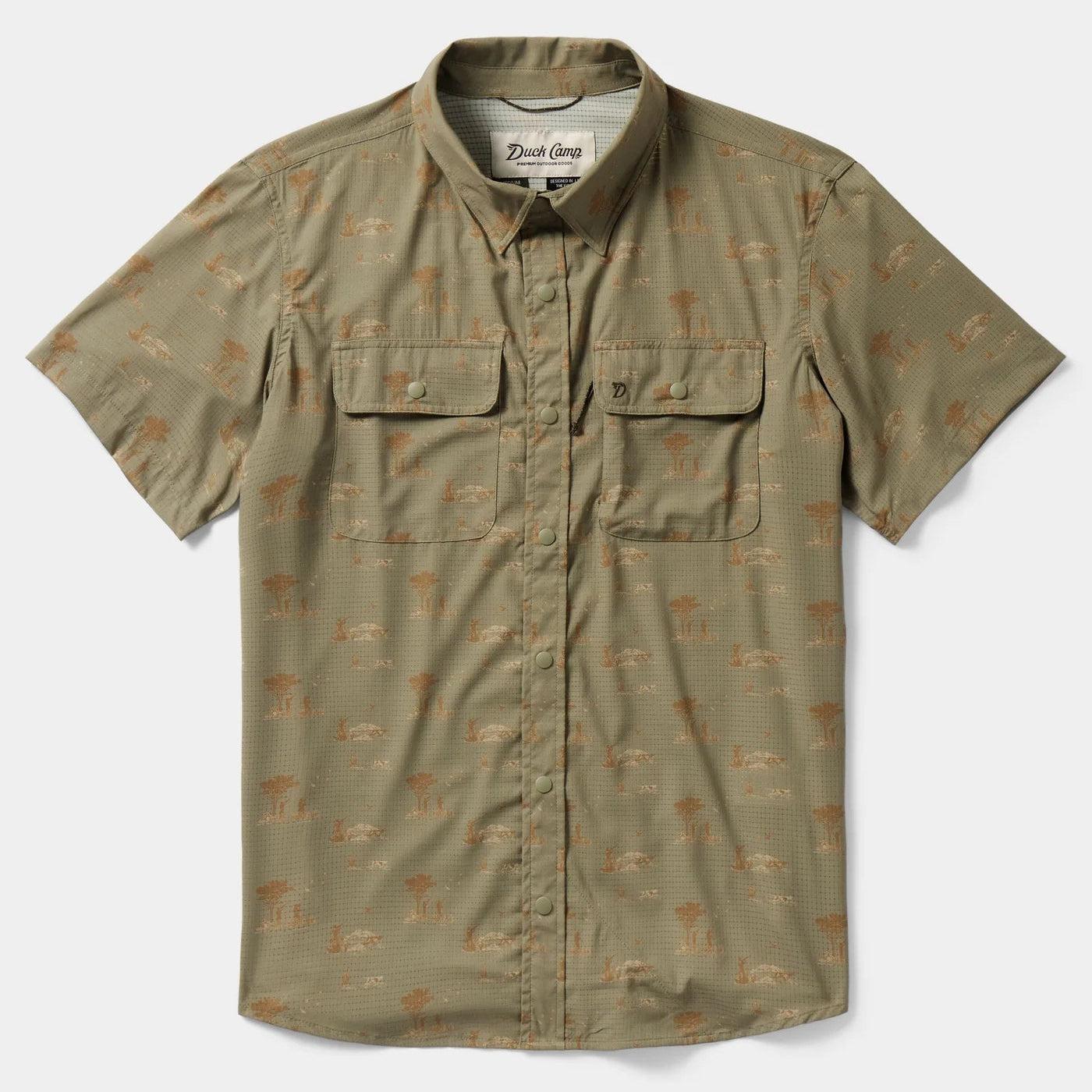 Cast & Blast Perforated Short Sleeve Shirt | Opening Day - Sagebrush | Duck Camp