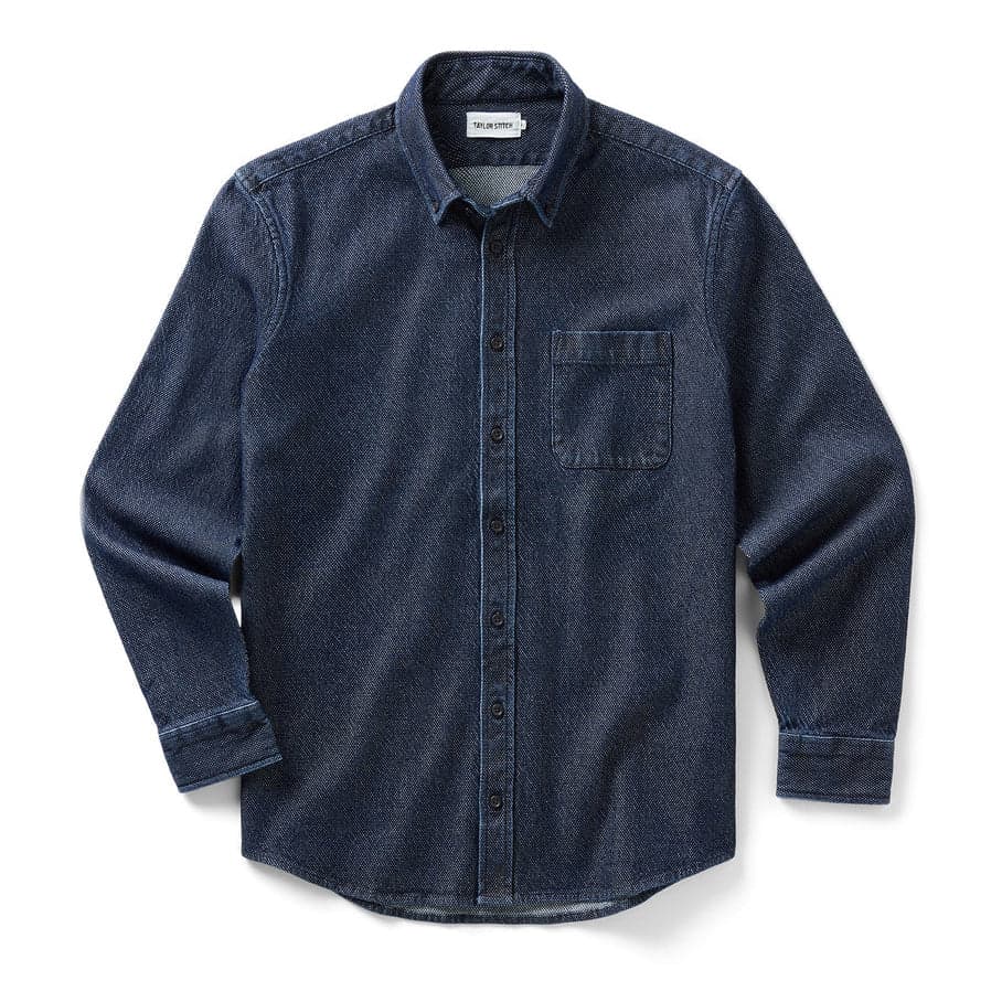 The Jack | Rinsed Indigo Japanese Jacquard Dot | Taylor Stitch