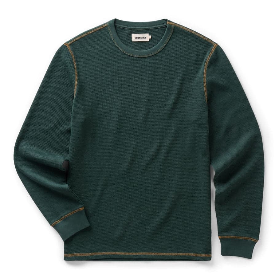 The Organic Cotton Crew | Dark Forest Waffle | Taylor Stitch