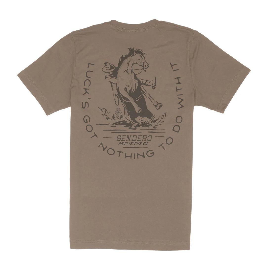 No Luck Tee | Light Brown | Sendero Provisions Co