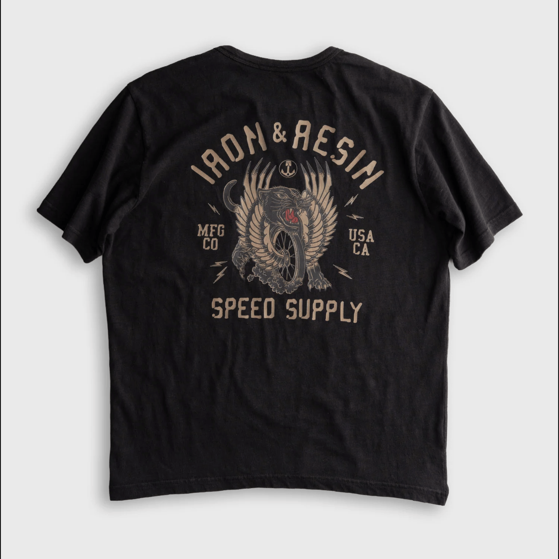 Speed Supply Pocket Tee | Black | Iron & Resin