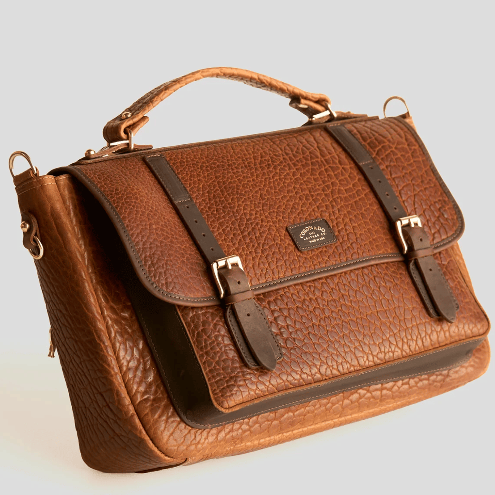 Bison CEO Messenger #935 | Bison Walnut | Coronado Leather