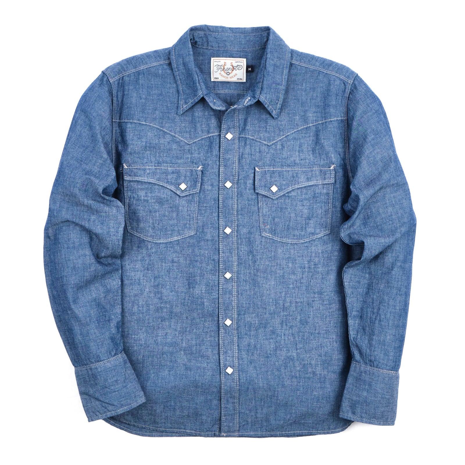Calico Shirt | Dusty Blue | Freenote Cloth
