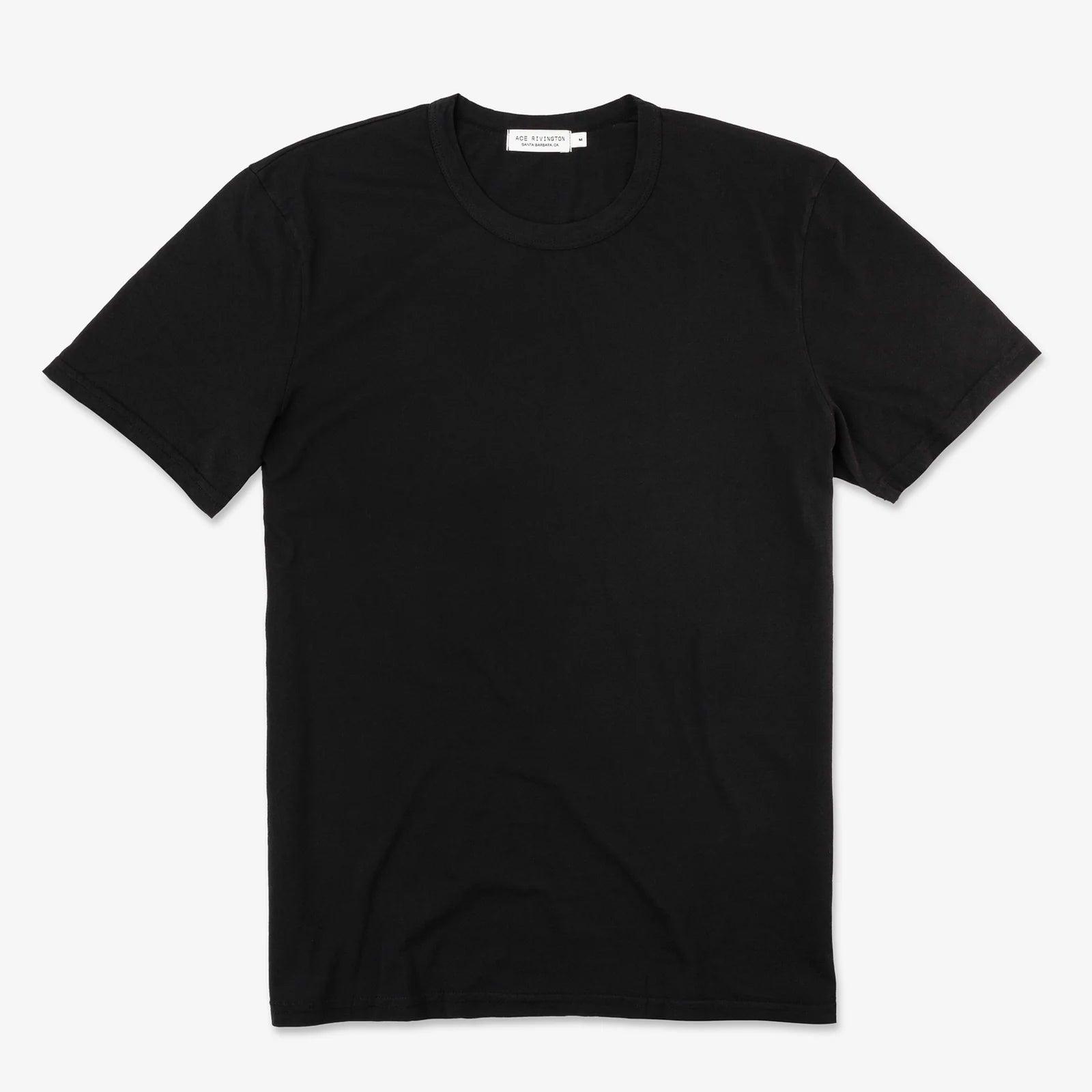 Super Soft "Supima" Cotton Tee | Black | Ace Rivington