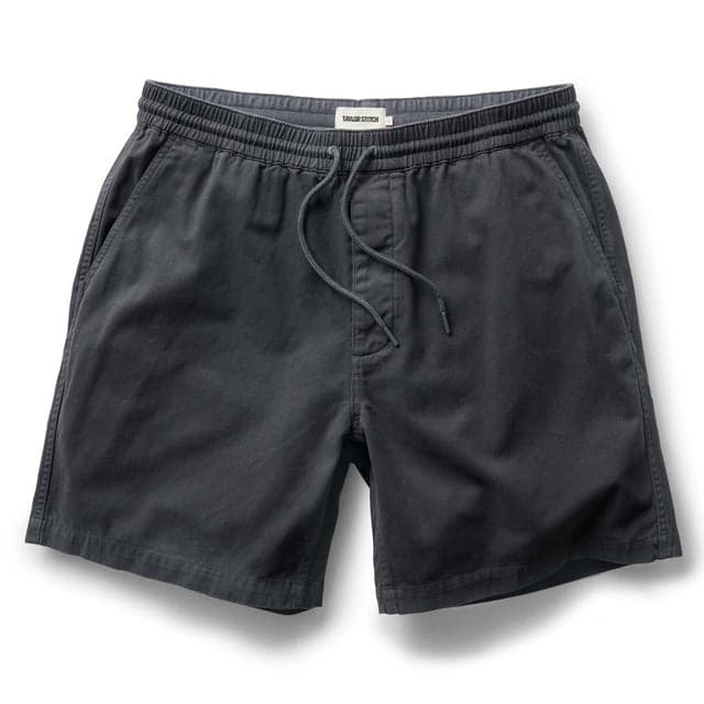 The Apres Short | Organic Faded Black Foundation Twill | Taylor Stitch