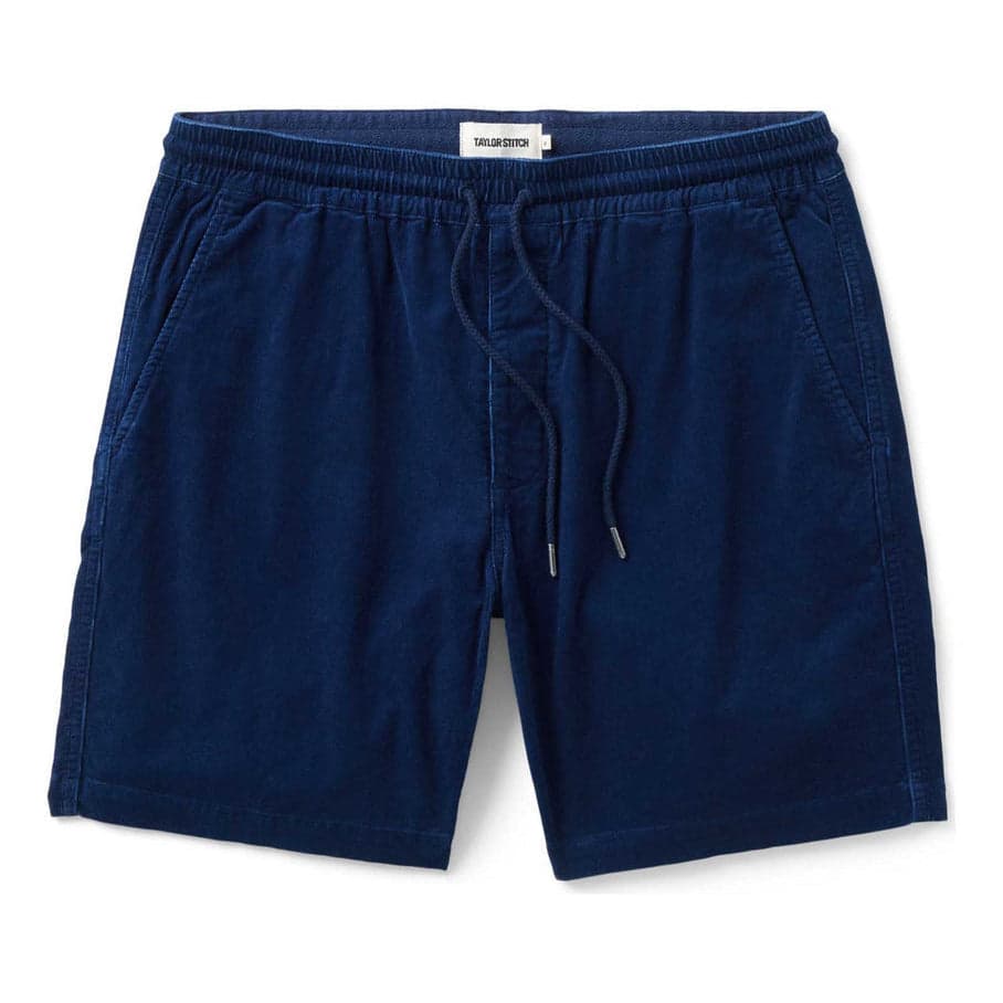 The Apres Short | Rinsed Indigo Pincord | Taylor Stitch
