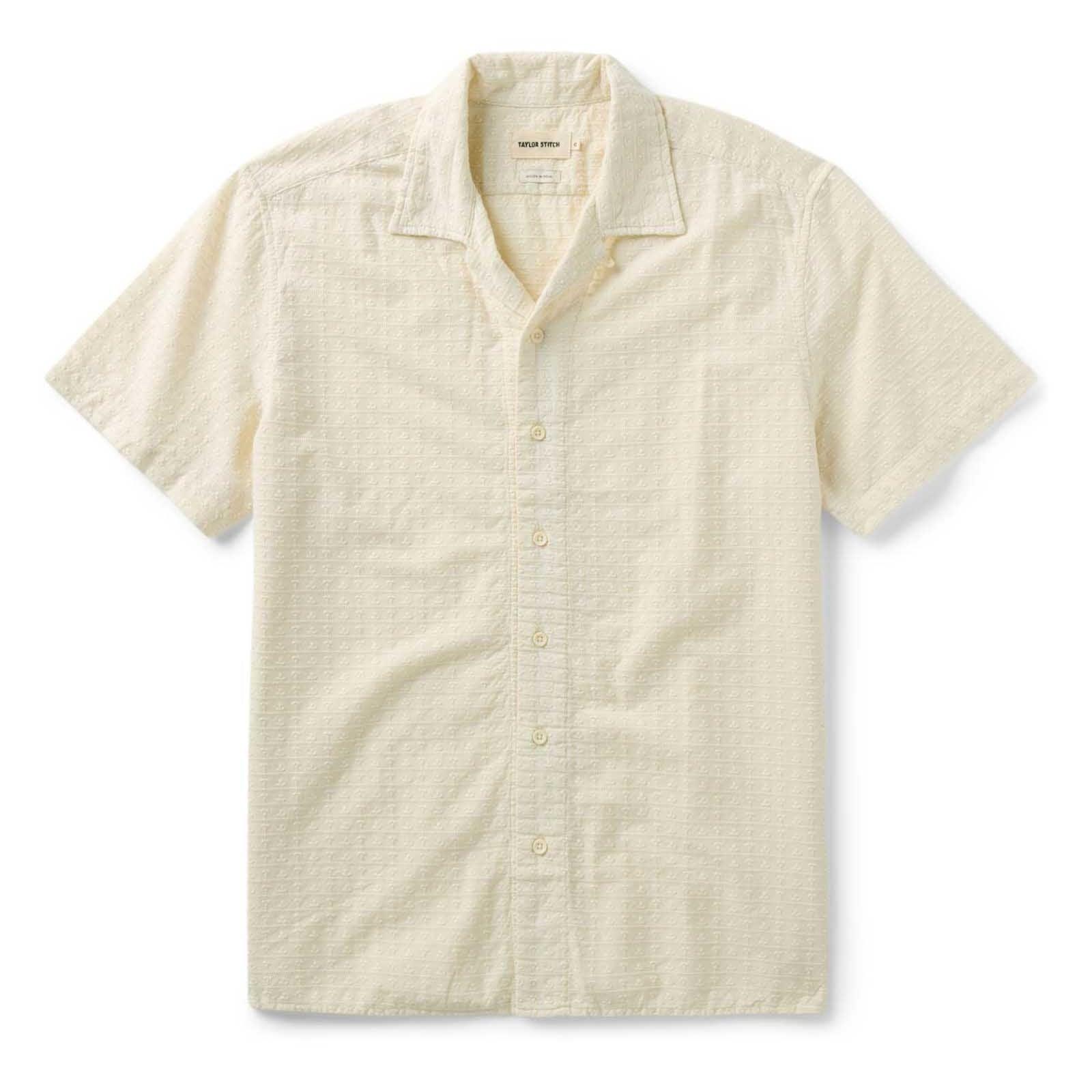 The Davis Shirt | Vintage White Embroidered Stripe | Taylor Stitch