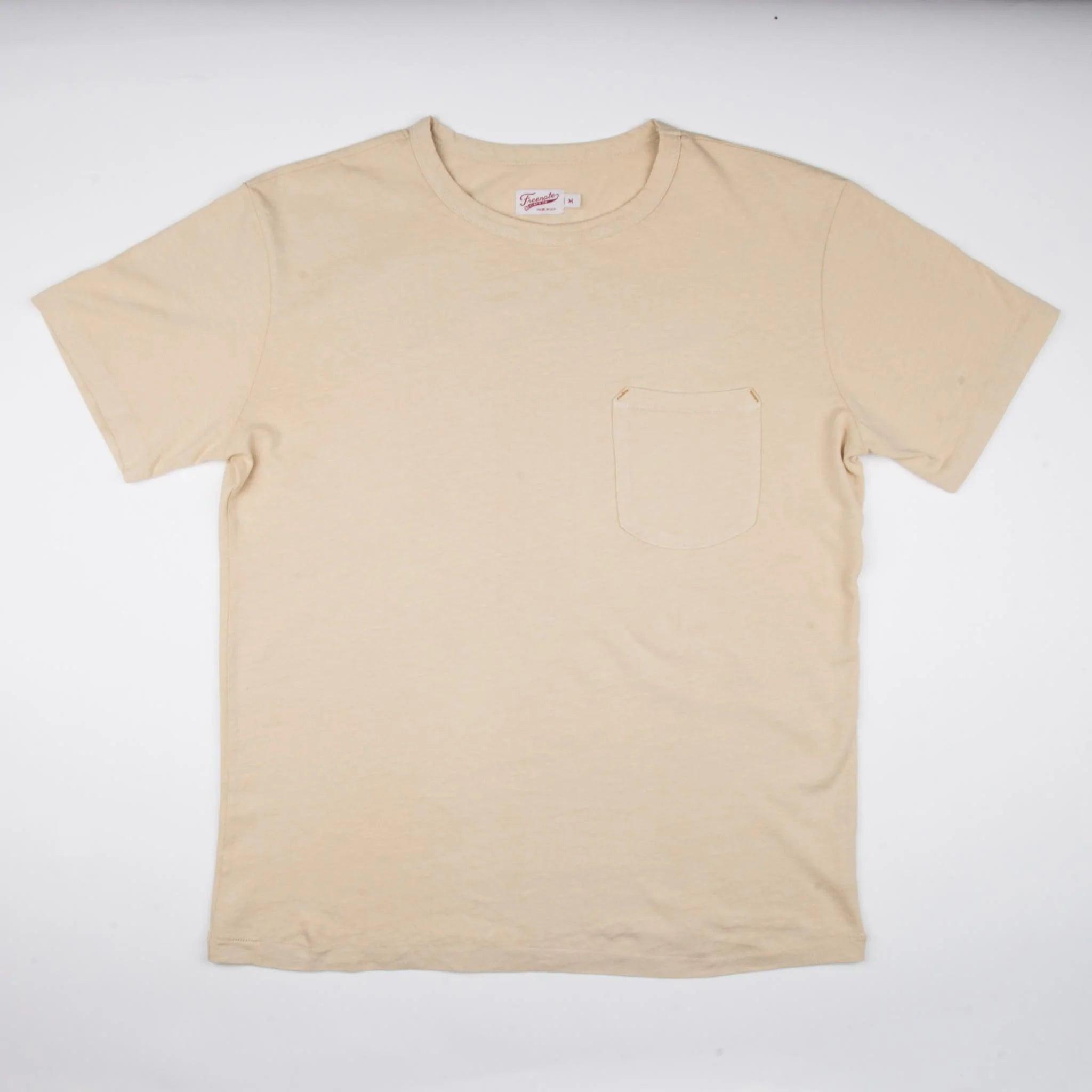 FREENOTE CLOTH 13 oz Shifter Tee | Cream | Freenote Cloth