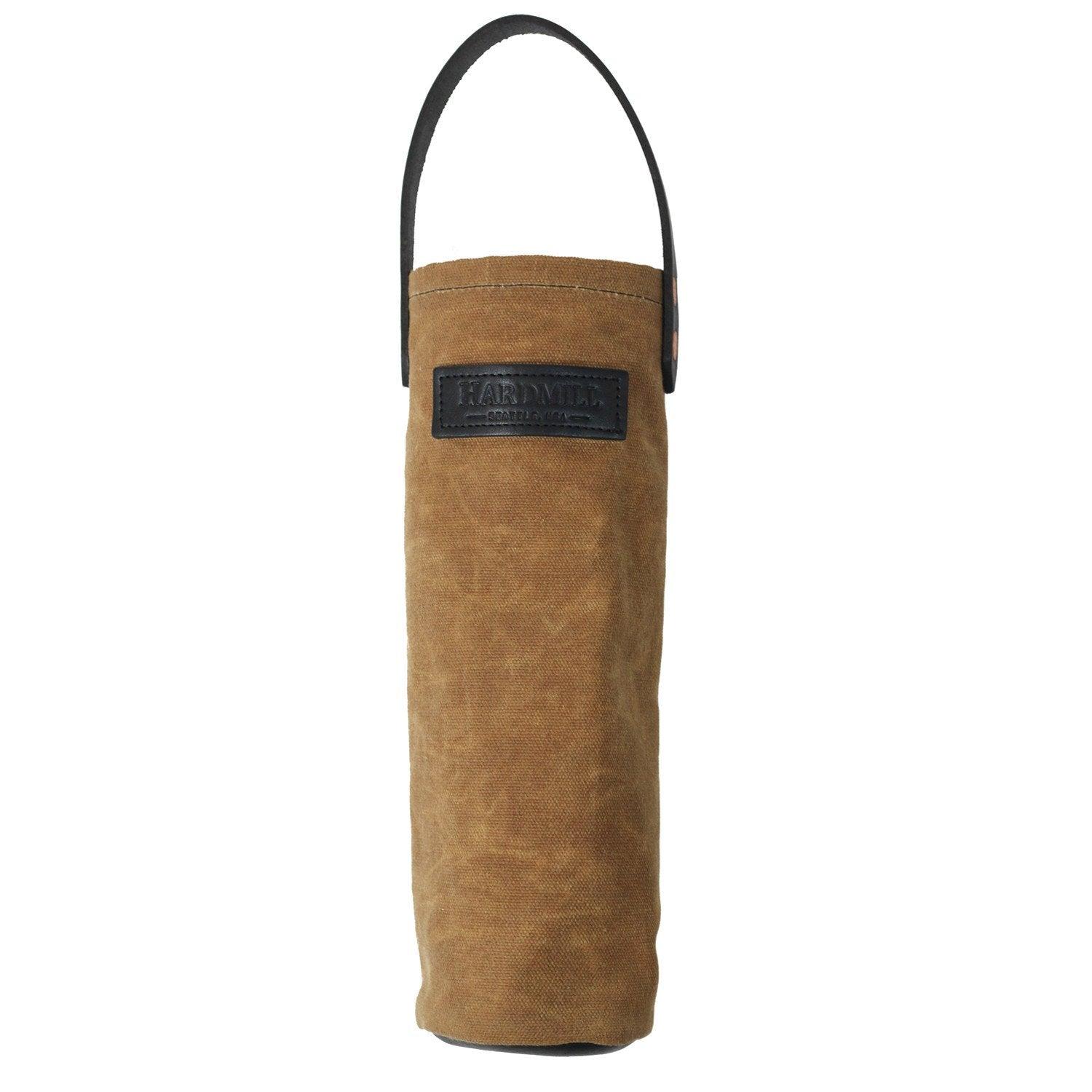 Wine Tote | Tan Waxed Canvas | Hardmill
