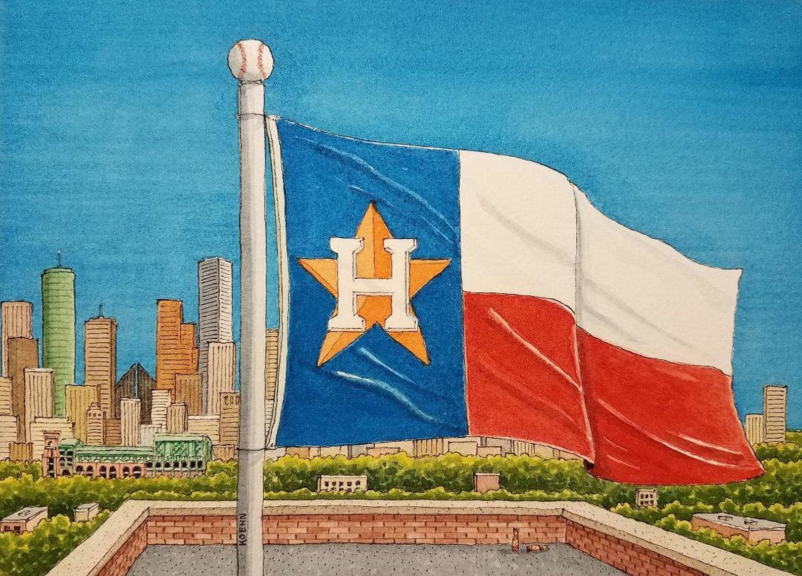Art Print 5" x 7" | Streets of Houston | Jim Koehn Artwork