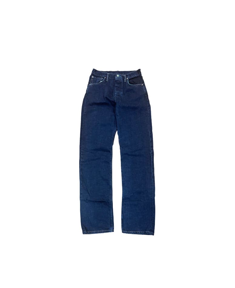 Smokestack Indigo Japanese Sunset Blvd jeans with multi colored weft