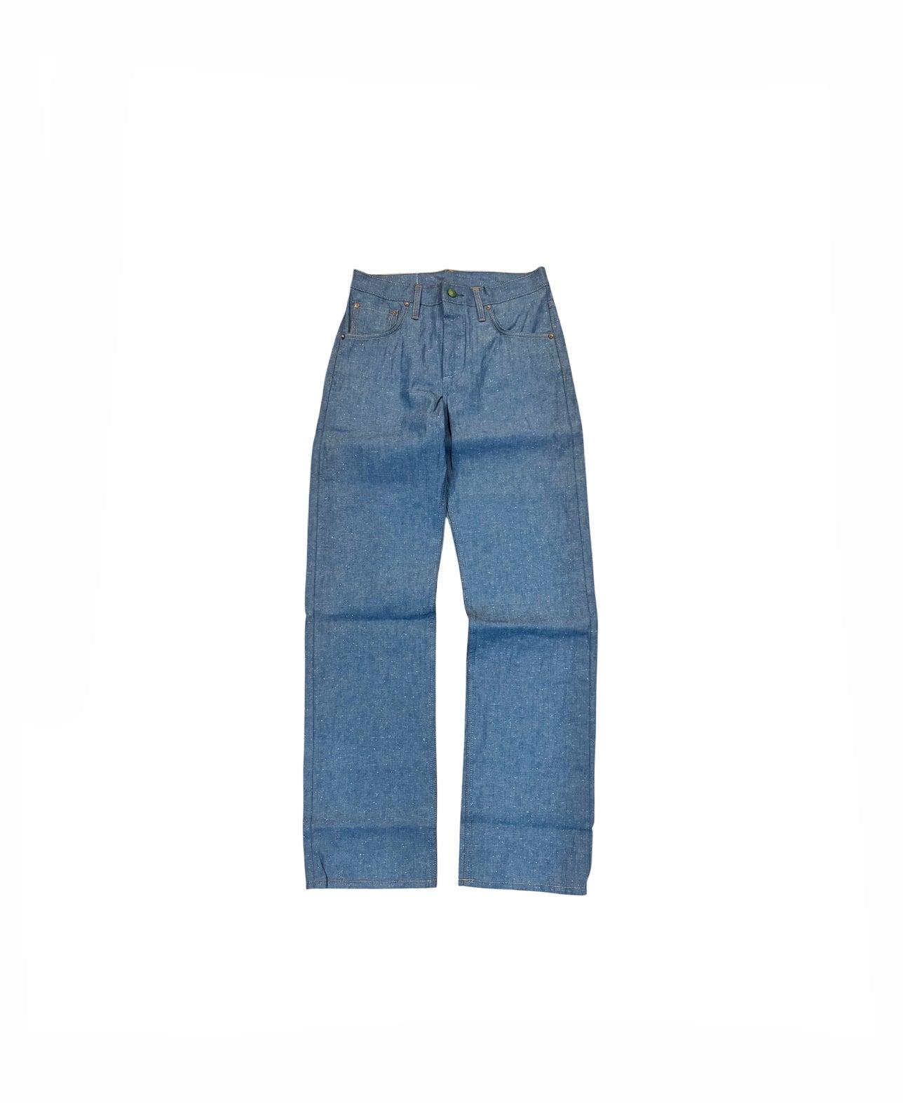 Smokestack Japanese light blue Indigo 8oz 13% Linen/87% Cotton light weight nep denim