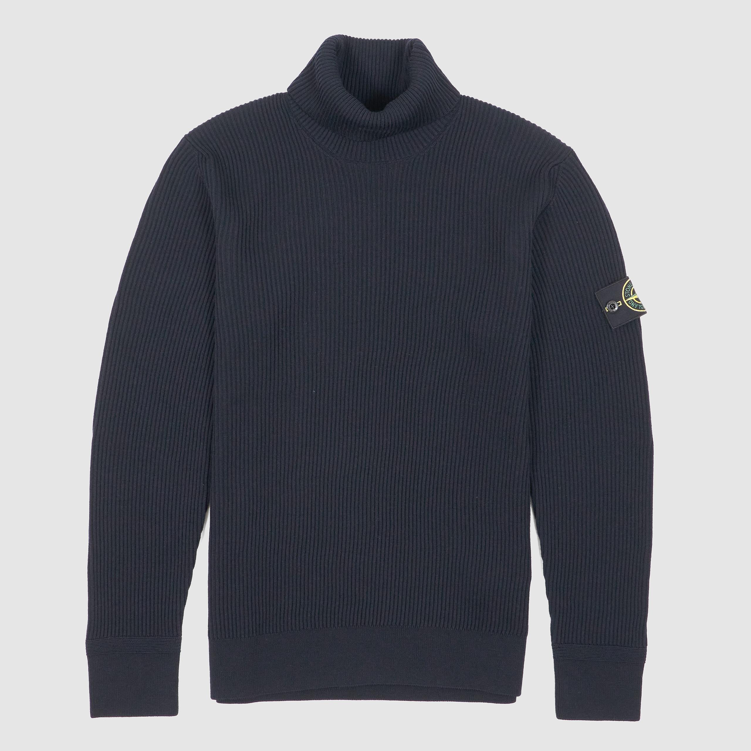 Classic Rollneck Wool Rib Knit Pullover