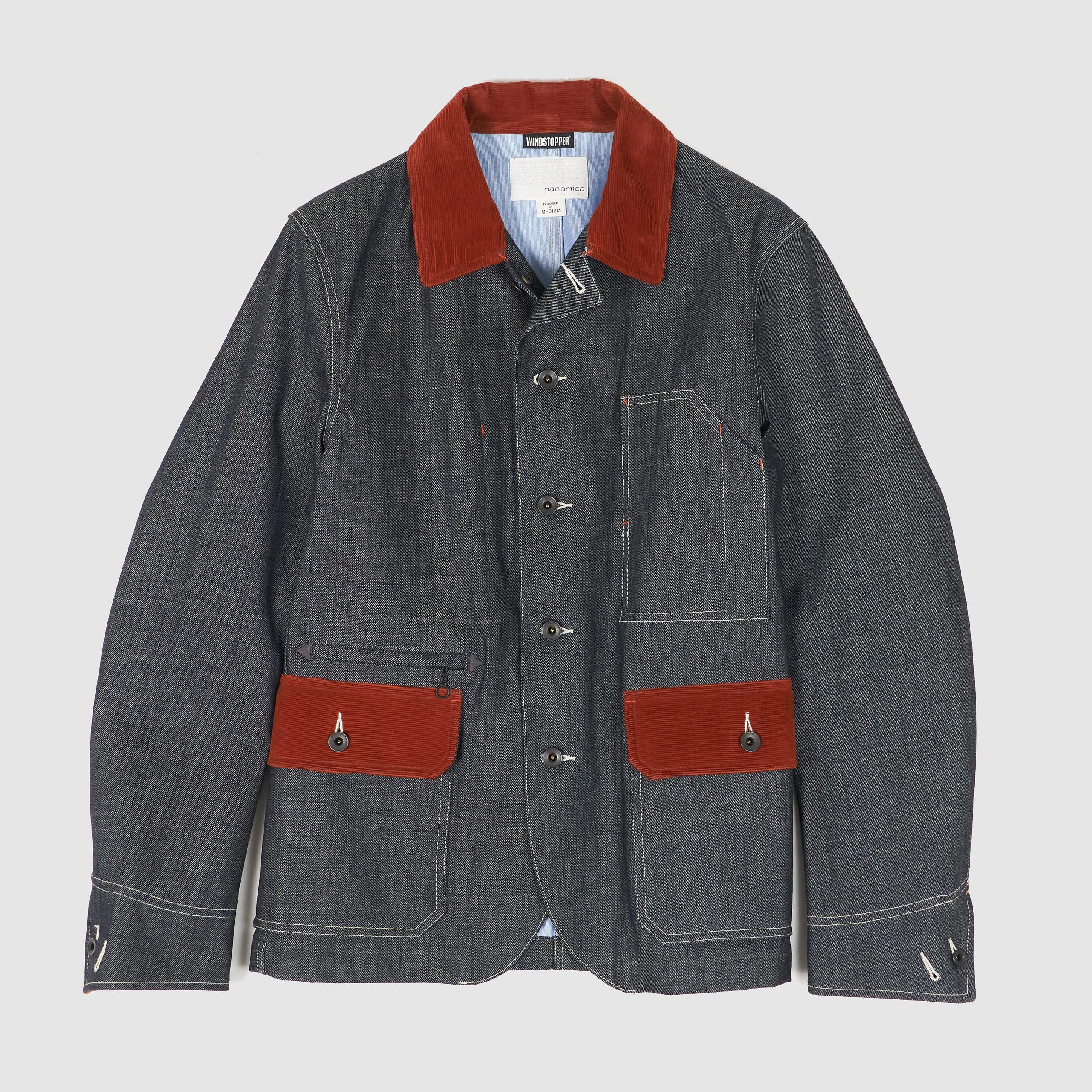 Gore-Tex® Wind Stopper® Denim Jacket with Corduroy Elements