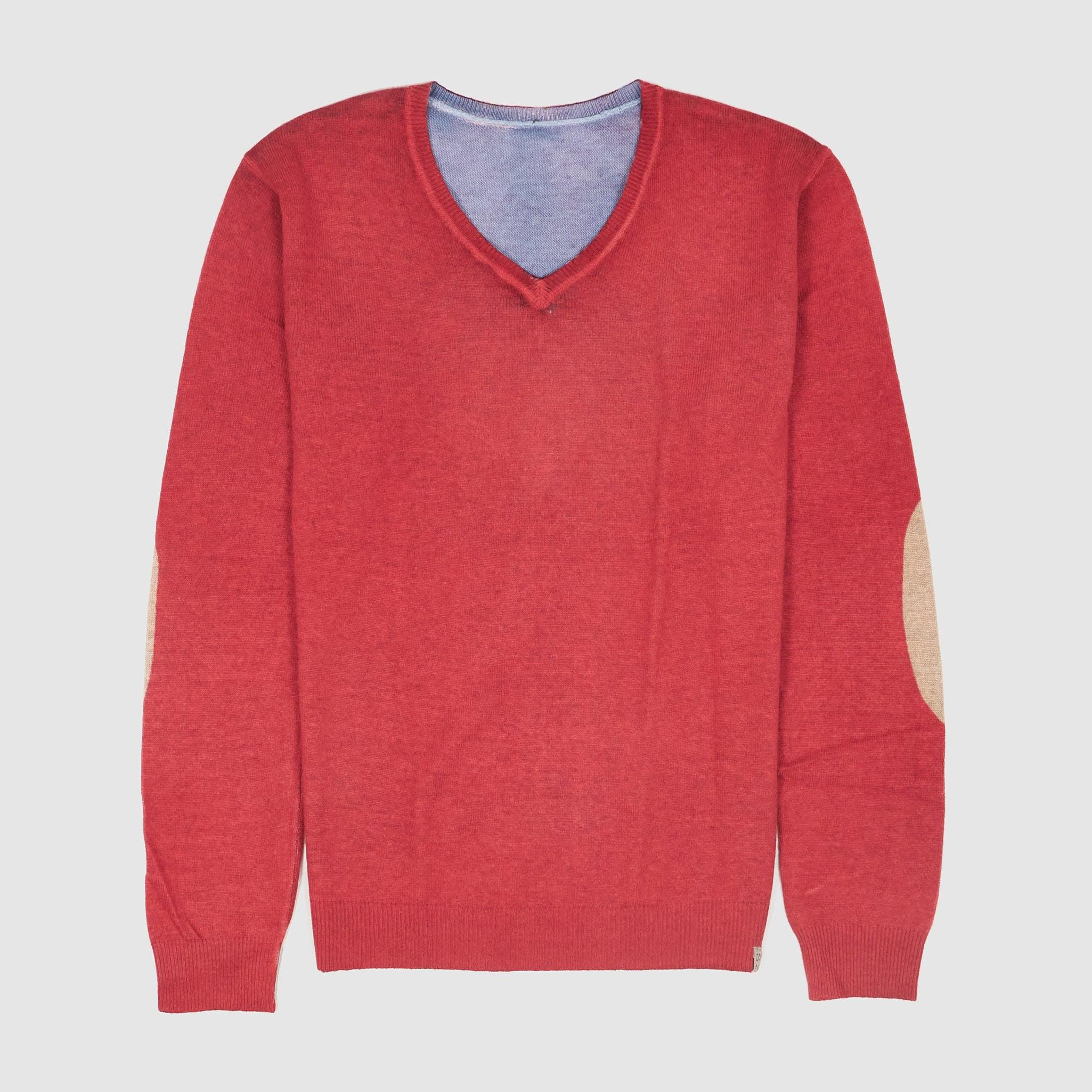 Art V- Neck Overdyed Lightweight Wool Pullover