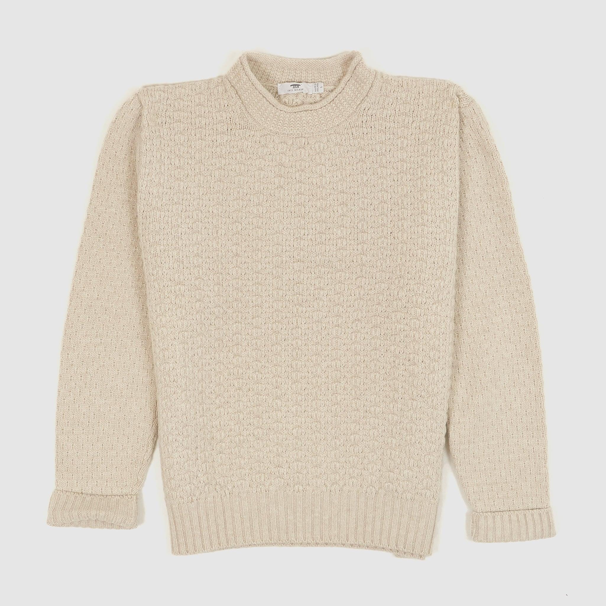 Inis Meáin Stand-up Crew Neck Wool Jumper
