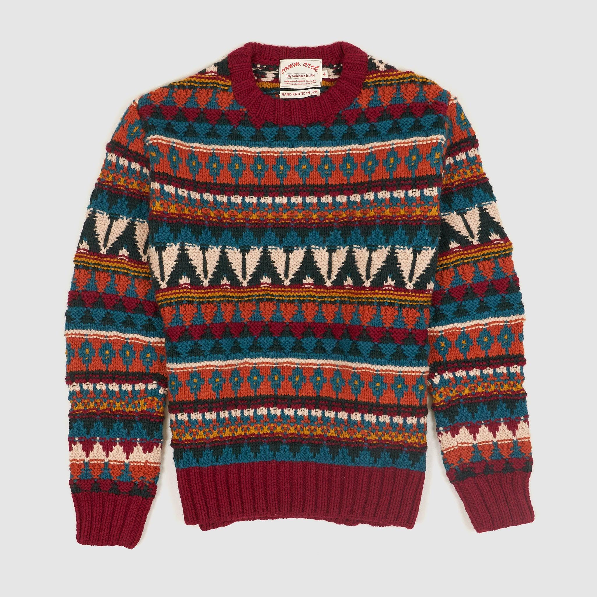 Comm Arch Crew Neck Hand Knitted Jumper