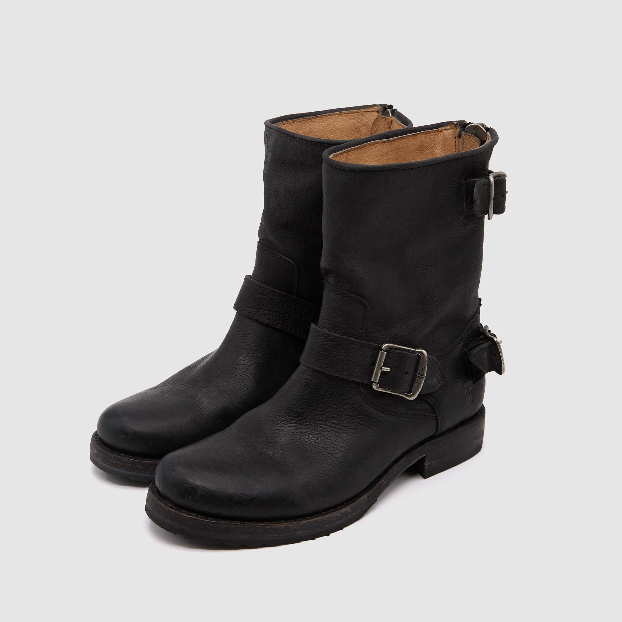 Zipped Biker Boots